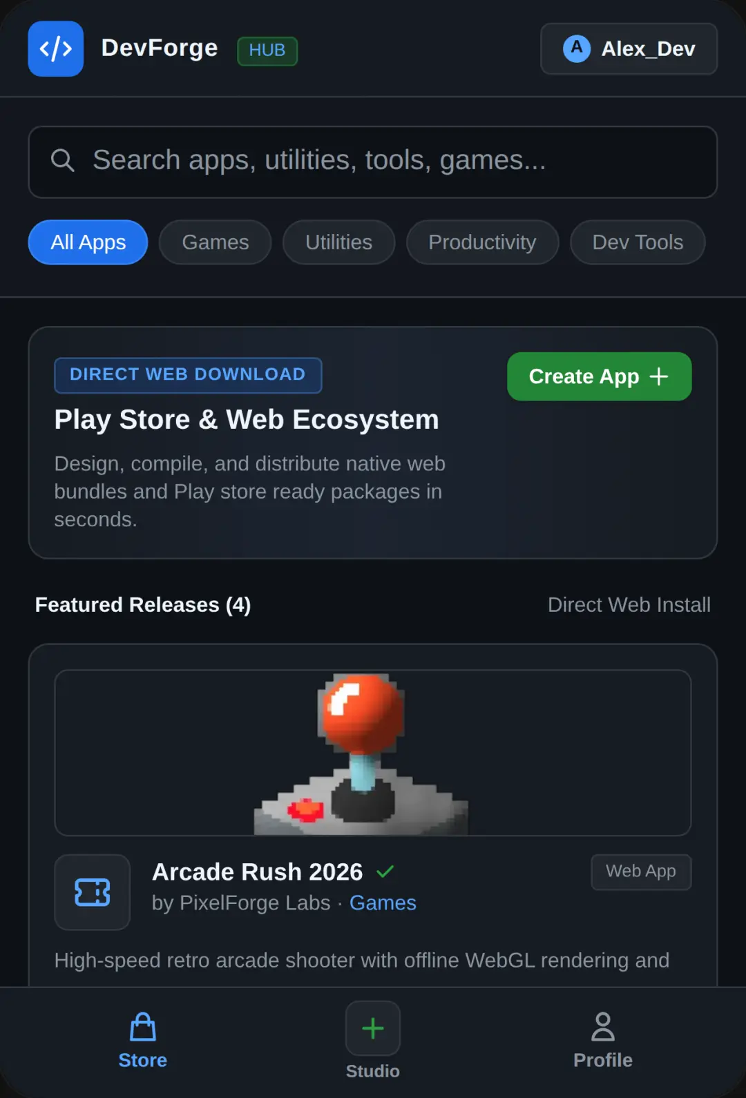 DevHub - App Studio & Marketplace cover