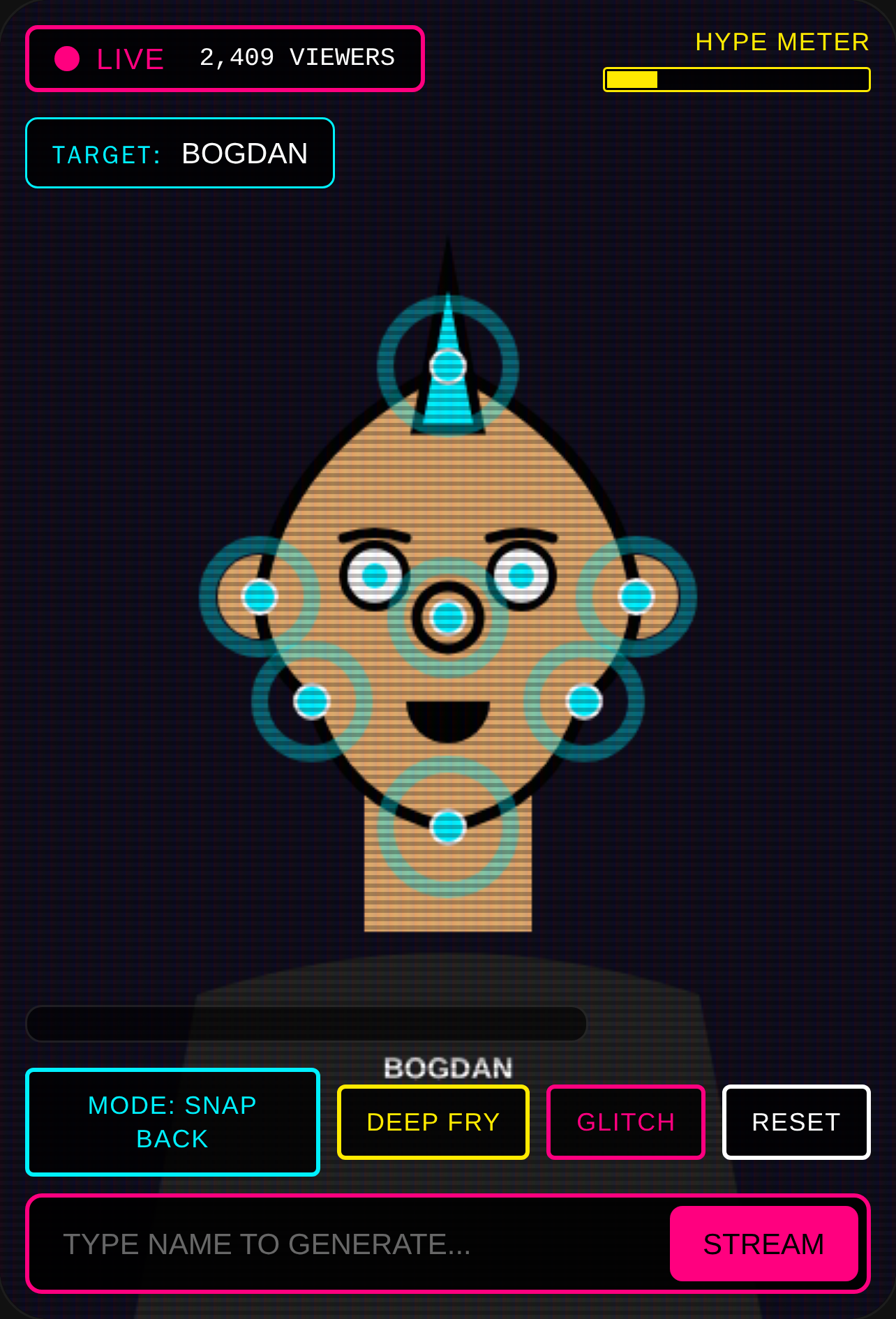 Stretchy Streamer Simulator Linked with iPhone14 pro by Pogo try to give the code to google... cover