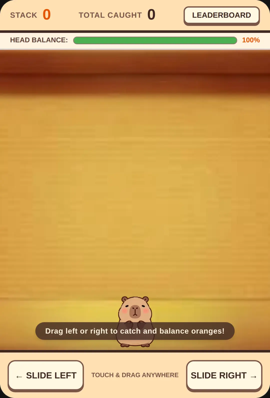 Capybara Orange Stacker cover