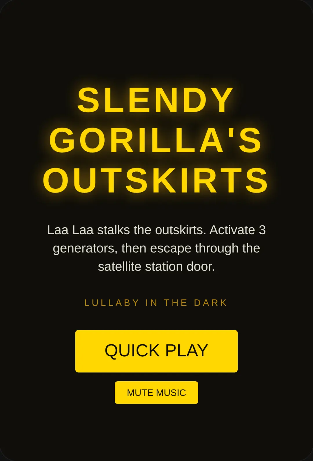 Slendy gorillas outskirts cover