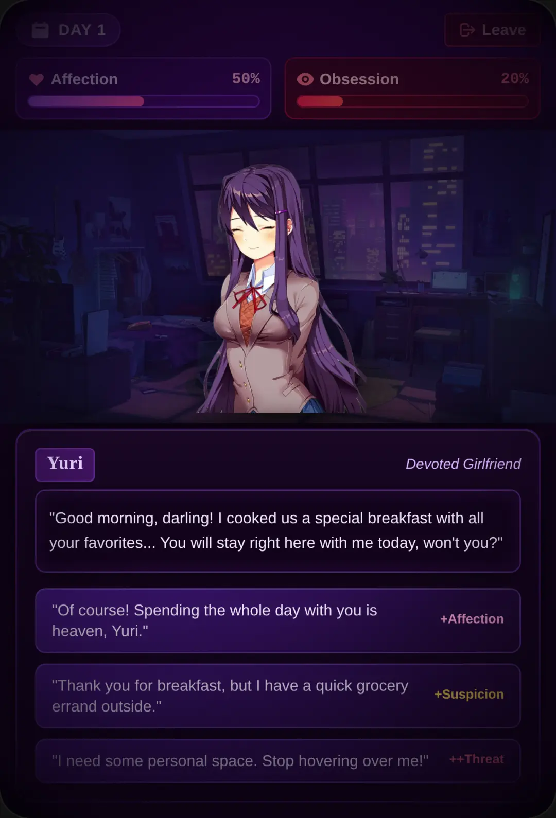 Yandere Girlfriend: Never Leave cover