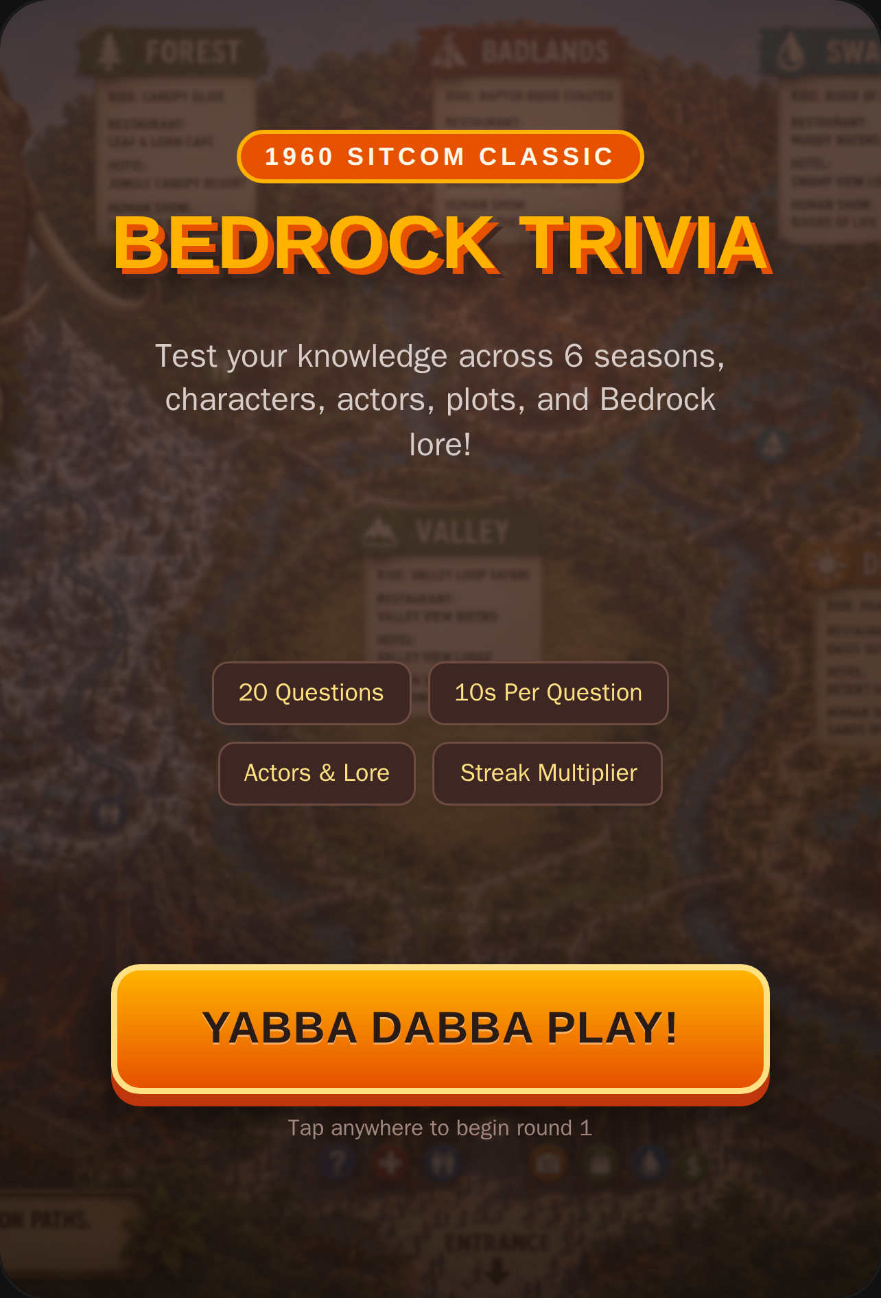 Bedrock Trivia: The Flintstones Challenge cover
