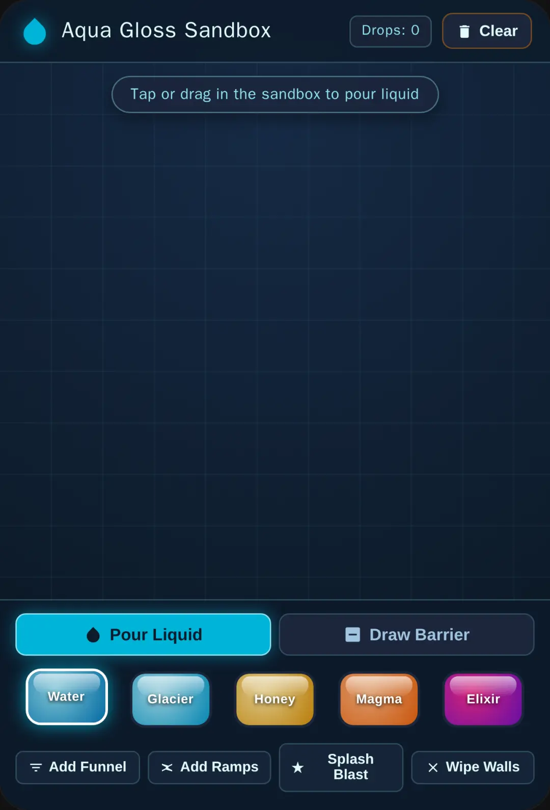 Aqua Gloss - Fluid & Liquid Physics Sandbox cover