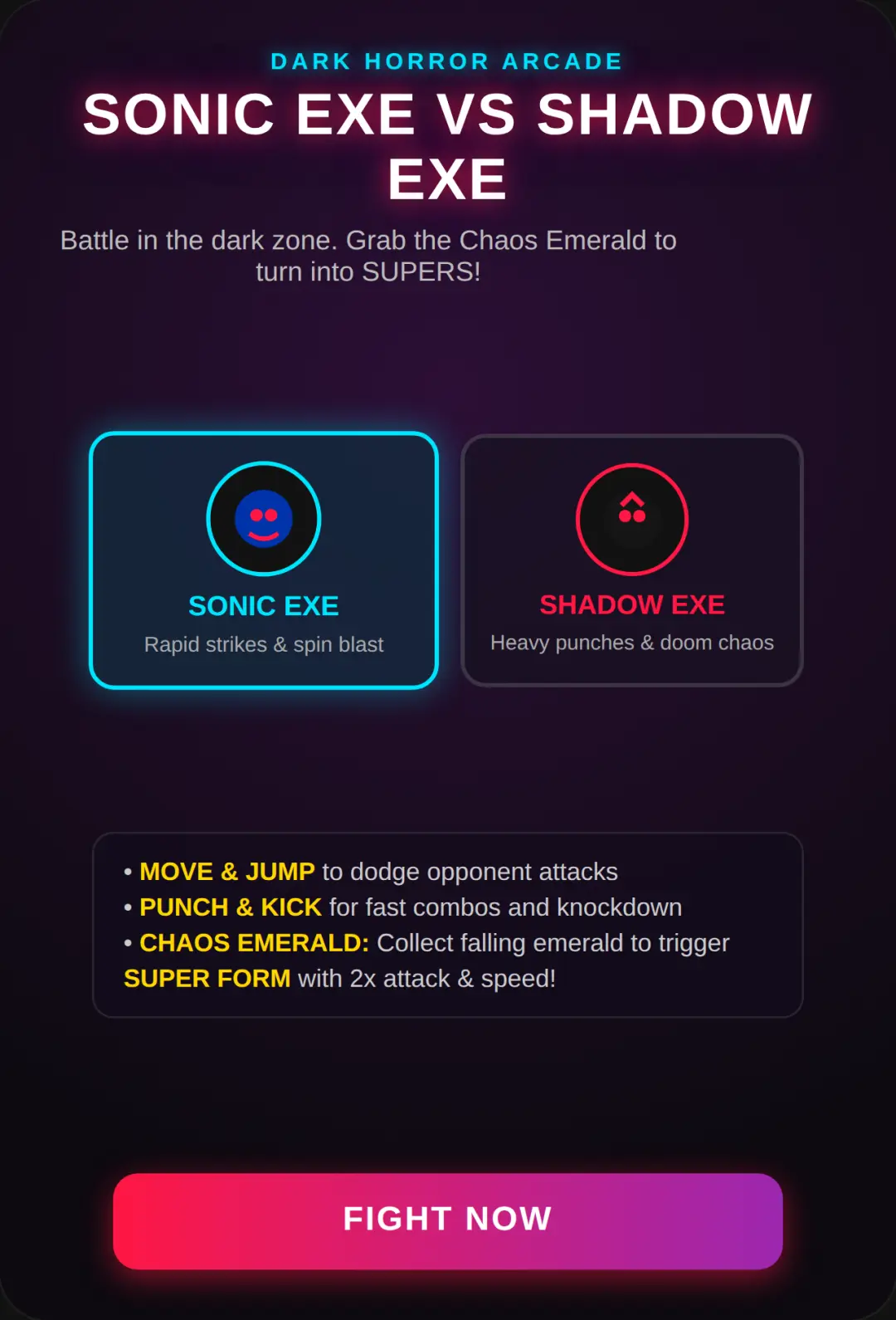 Sonic EXE vs Shadow EXE - Chaos Brawl cover