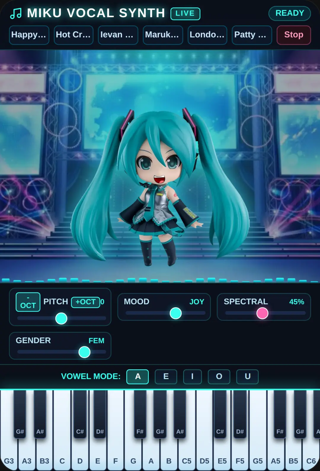 Miku Vocal Synth - Cyan Concert cover