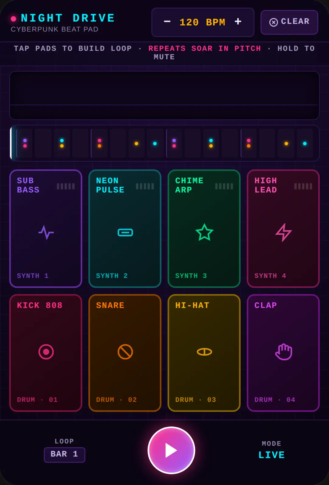 Night Drive · Cyberpunk Beat Pad cover