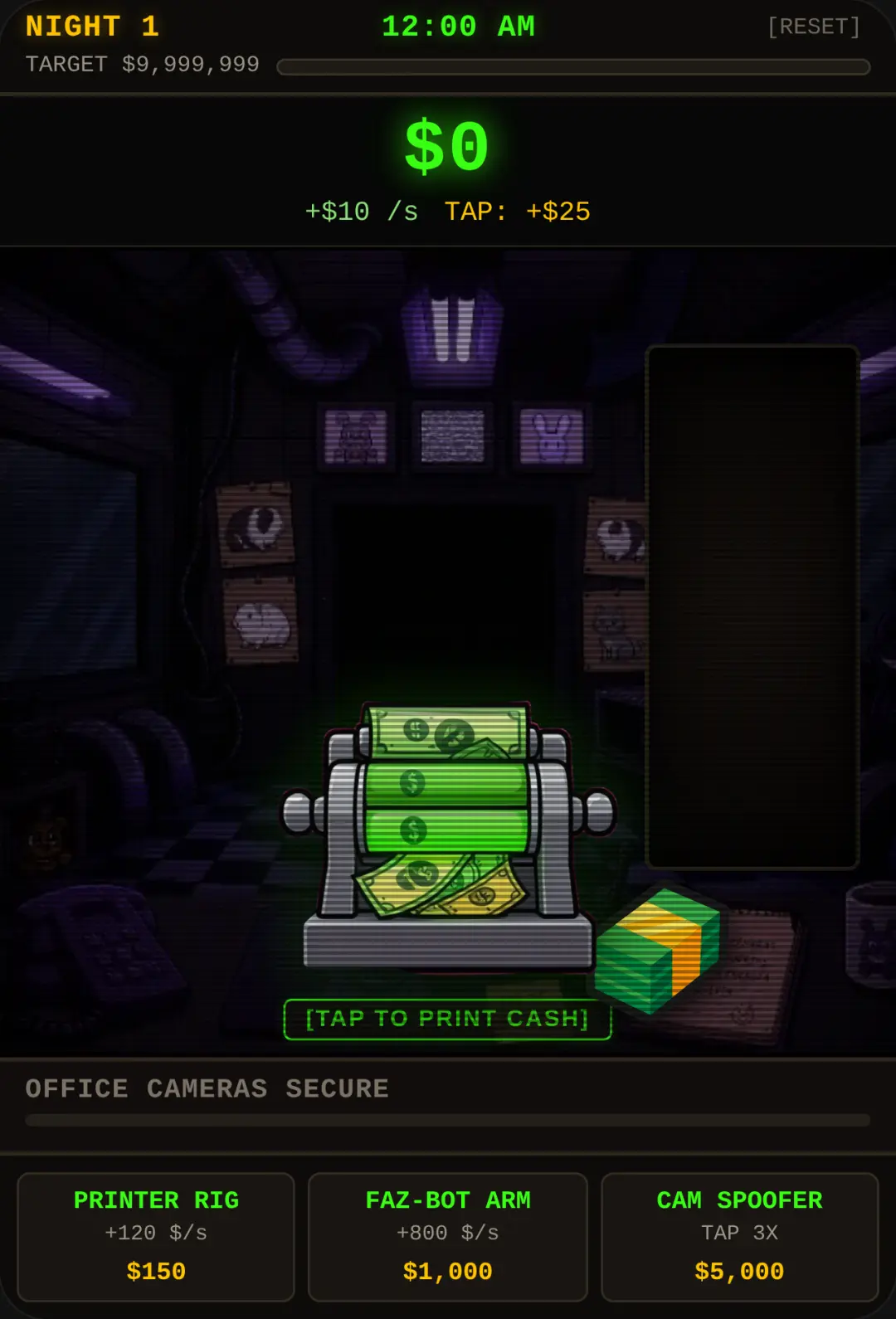 Fazbear Hacker Terminal: 9,999,999 per Night cover