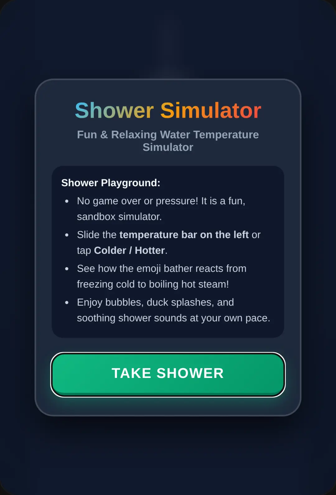 Shower Simulator cover