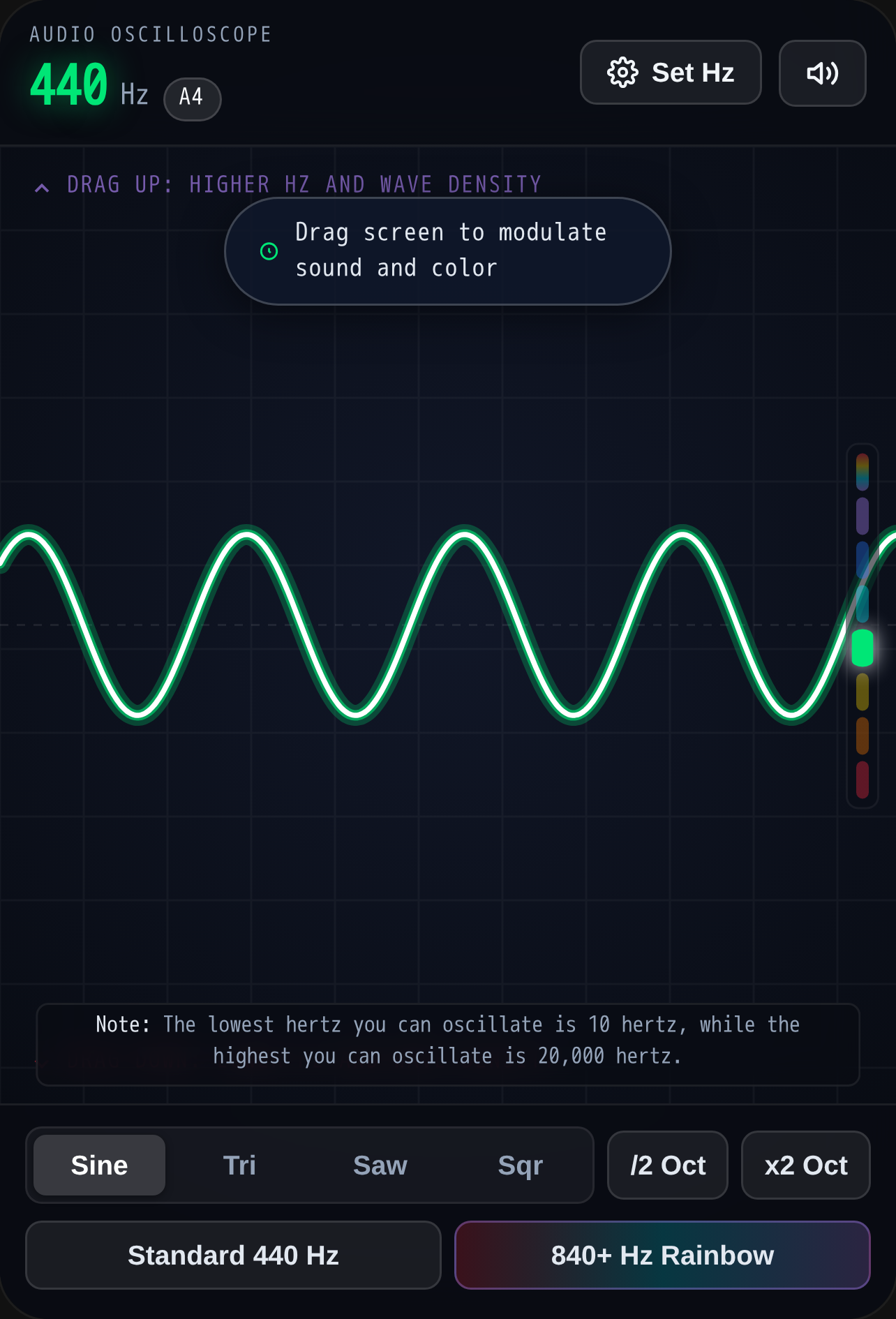 Sound Wave and Hz Generator cover