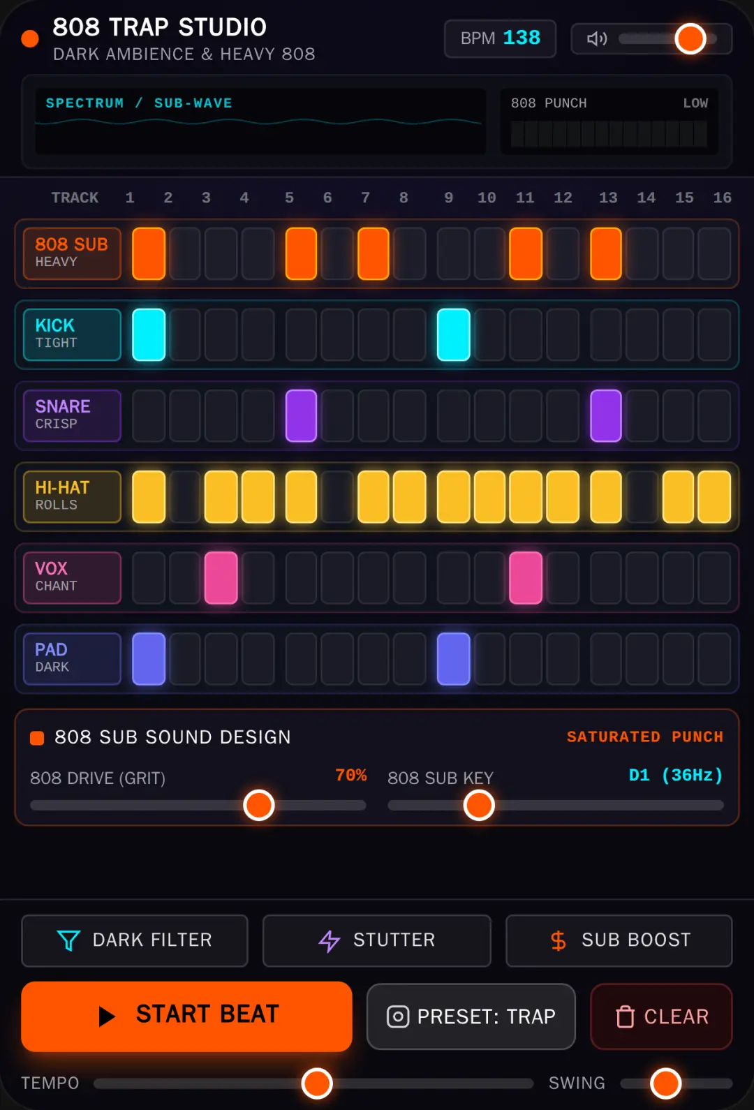 808 TRAP STUDIO cover