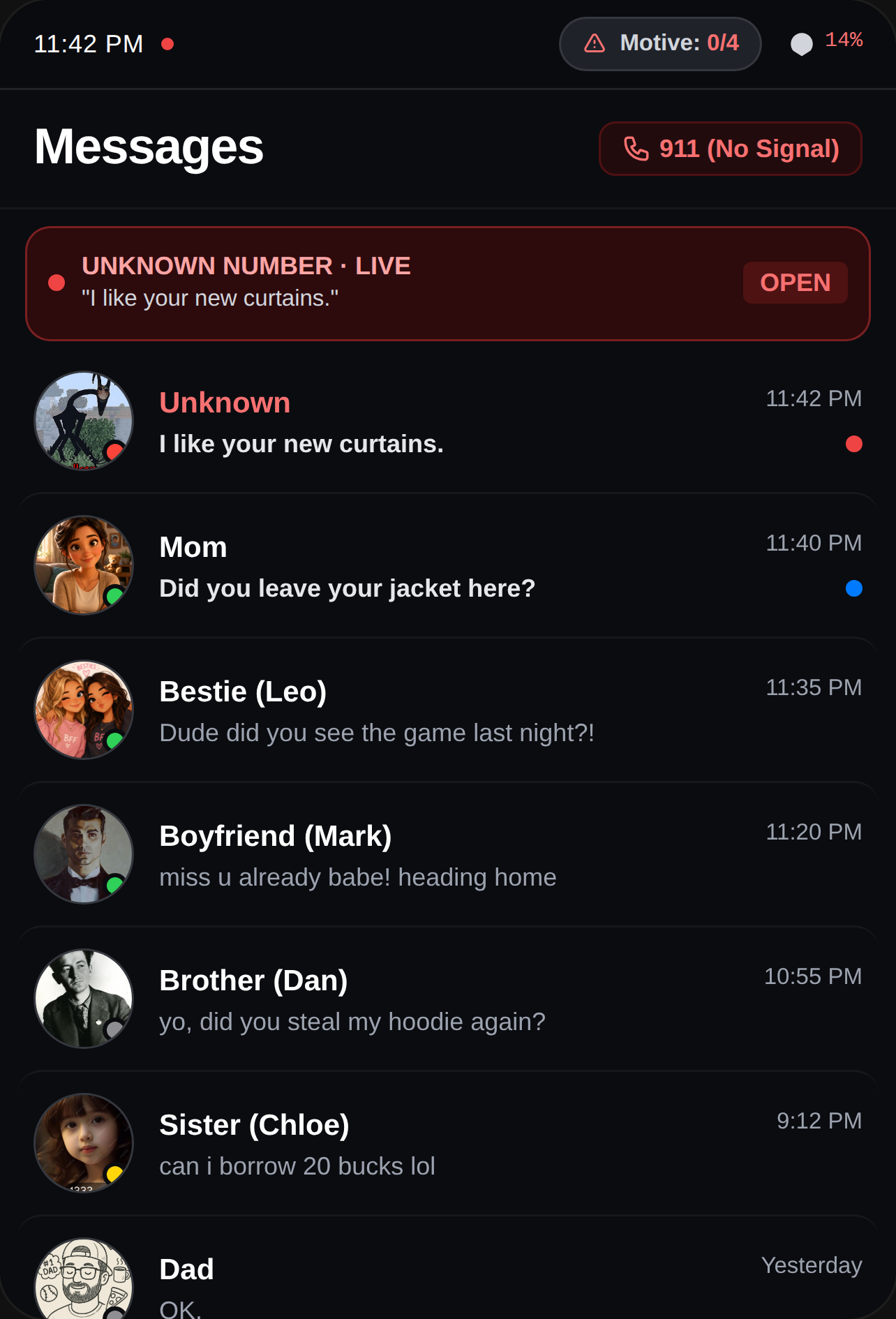 Chat Log - Unknown Contact cover