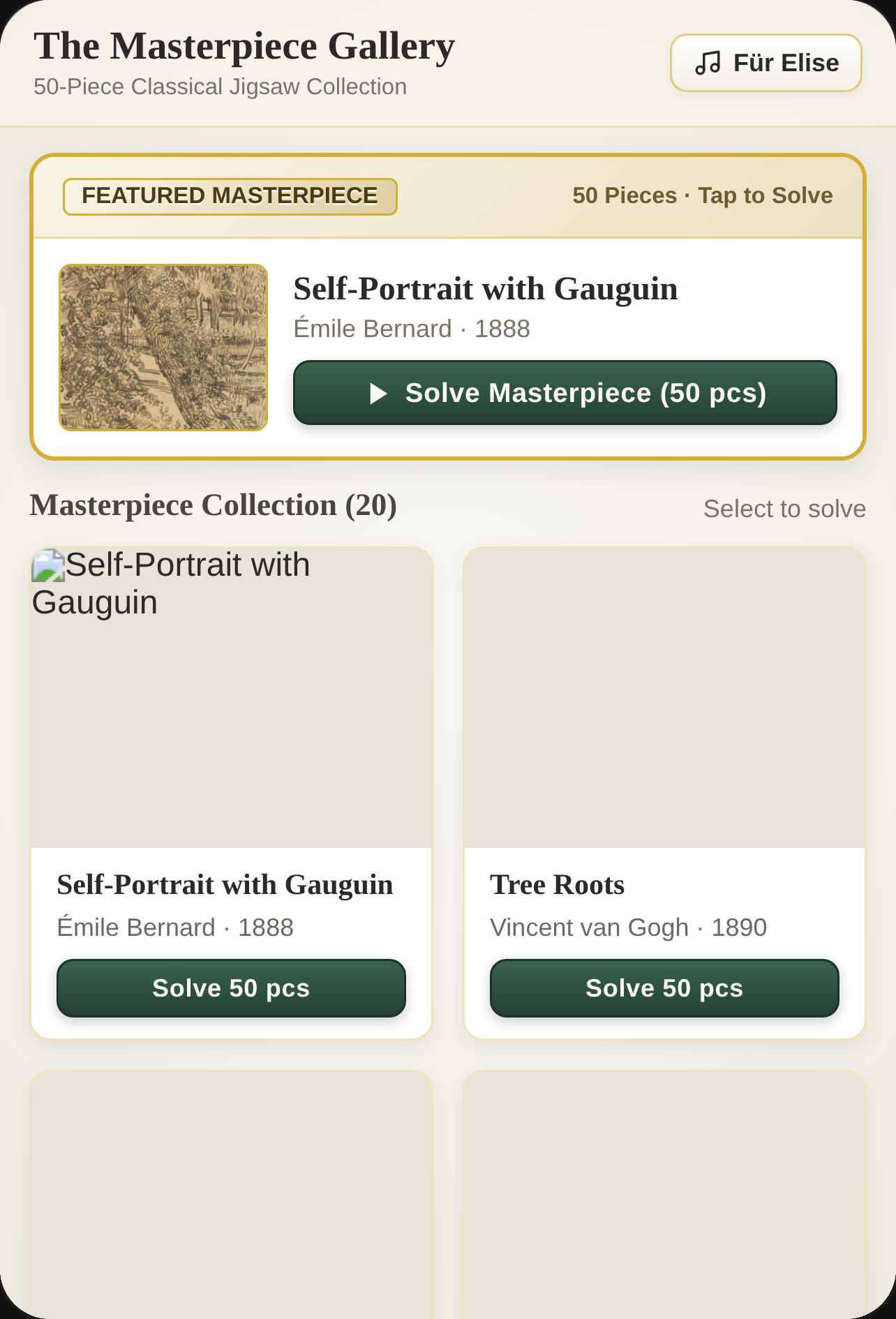 Masterpiece Jigsaw Gallery cover