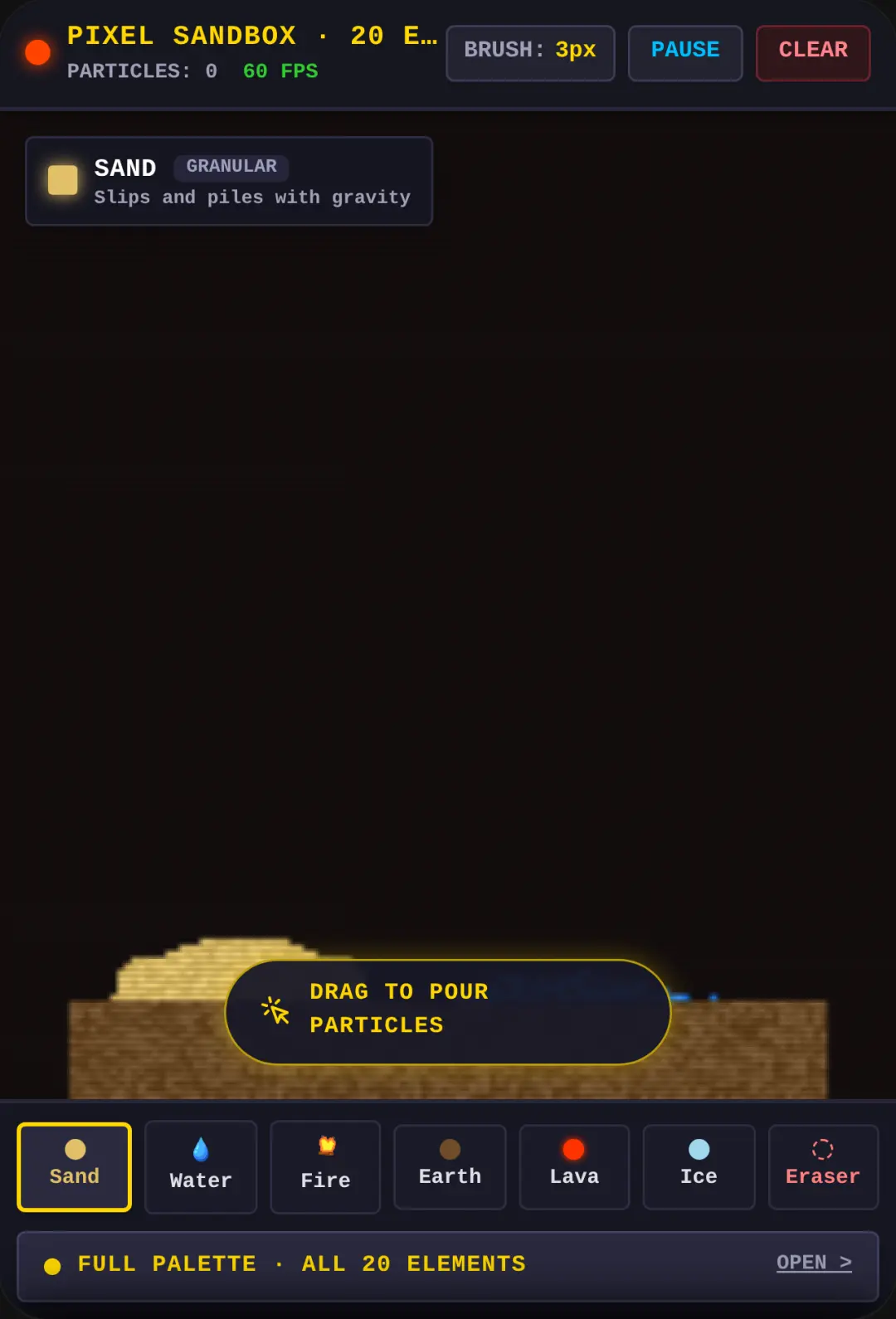 Pixel Sandbox · 20 Elements cover