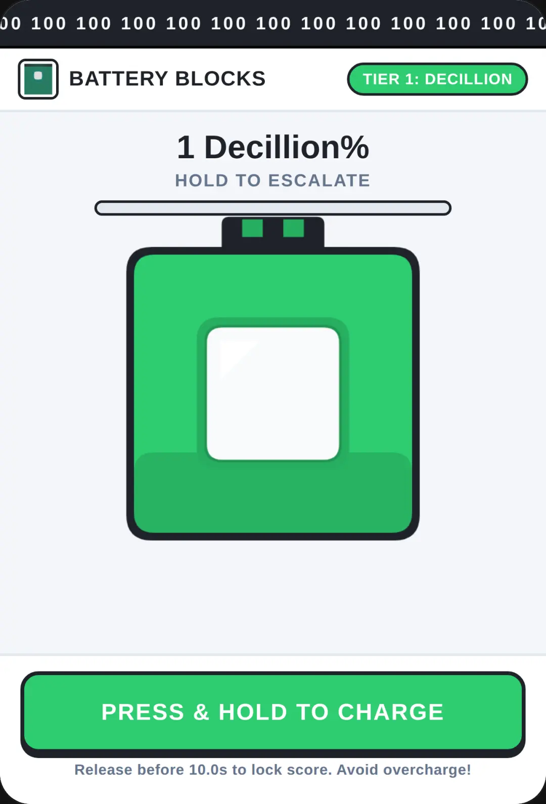 Battery Blocks: Overcharge Escalation cover