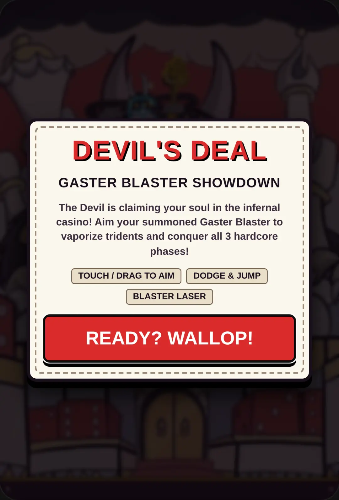 Cuphead Devil Boss - Gaster Blaster cover