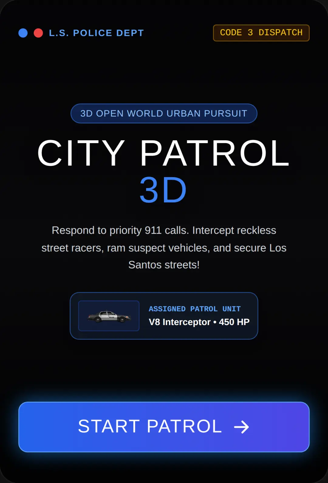 Grand City Patrol 3D cover