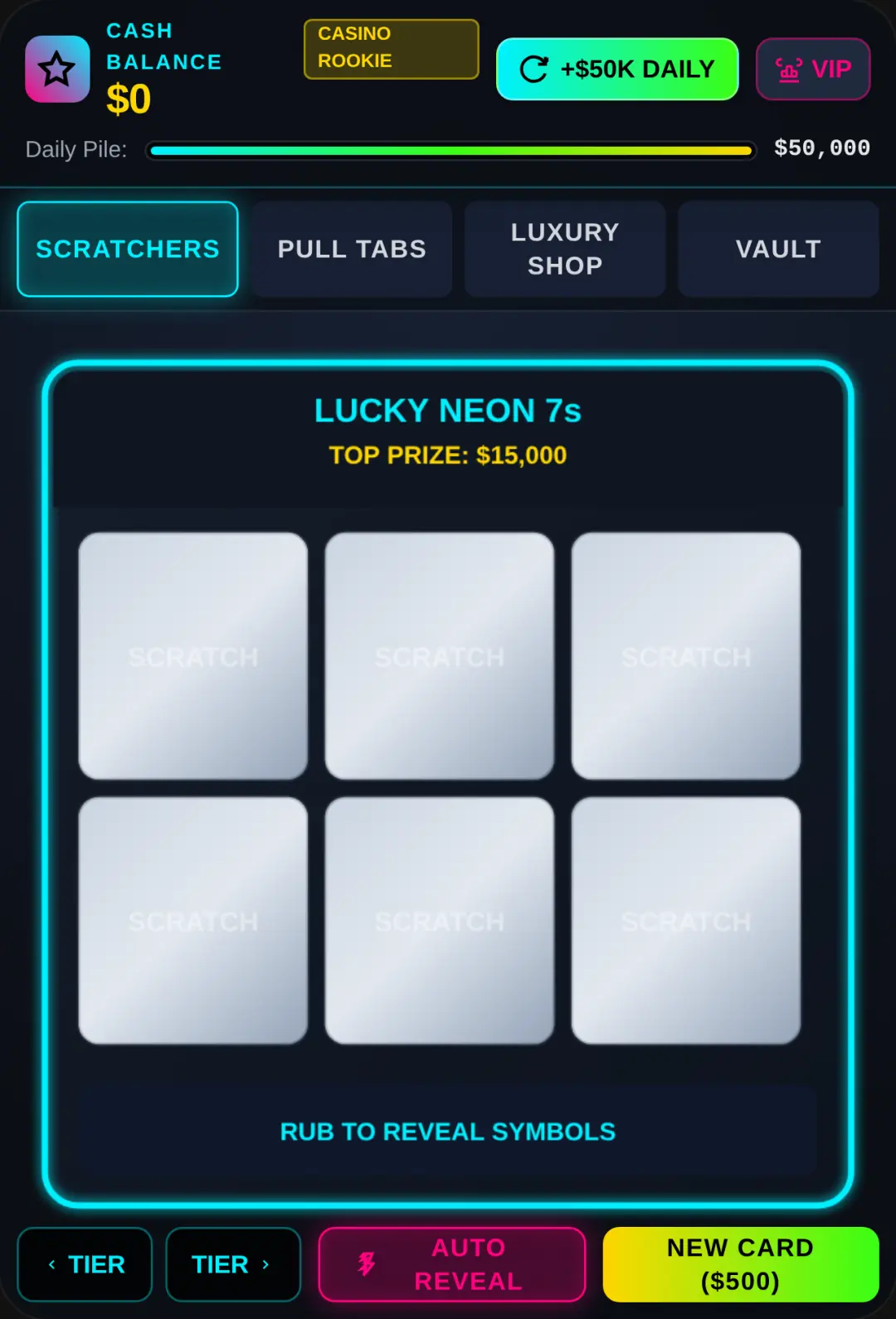 Neon High Roller - Scratchers & Pull Tabs cover