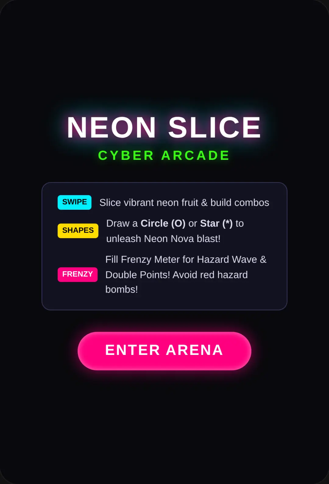 Neon Fruit Ninja: Cyber Slash cover