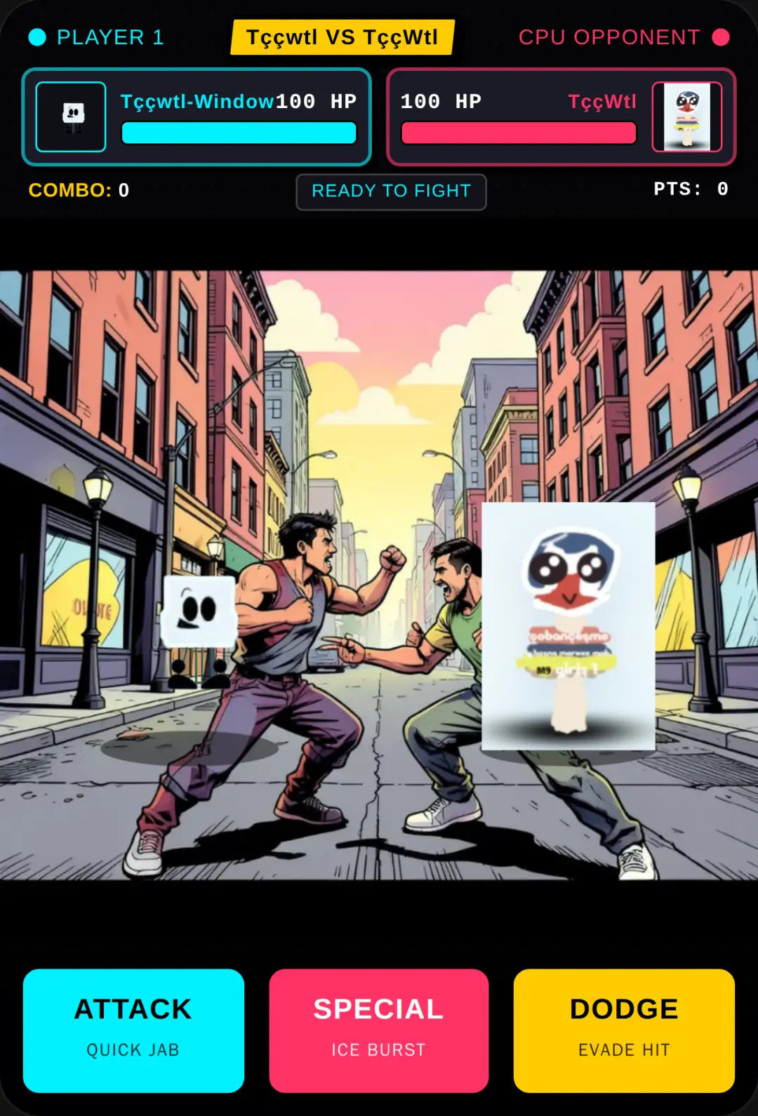 Tççwtl-Window Vs TççWtl - 1v1 Brawler cover