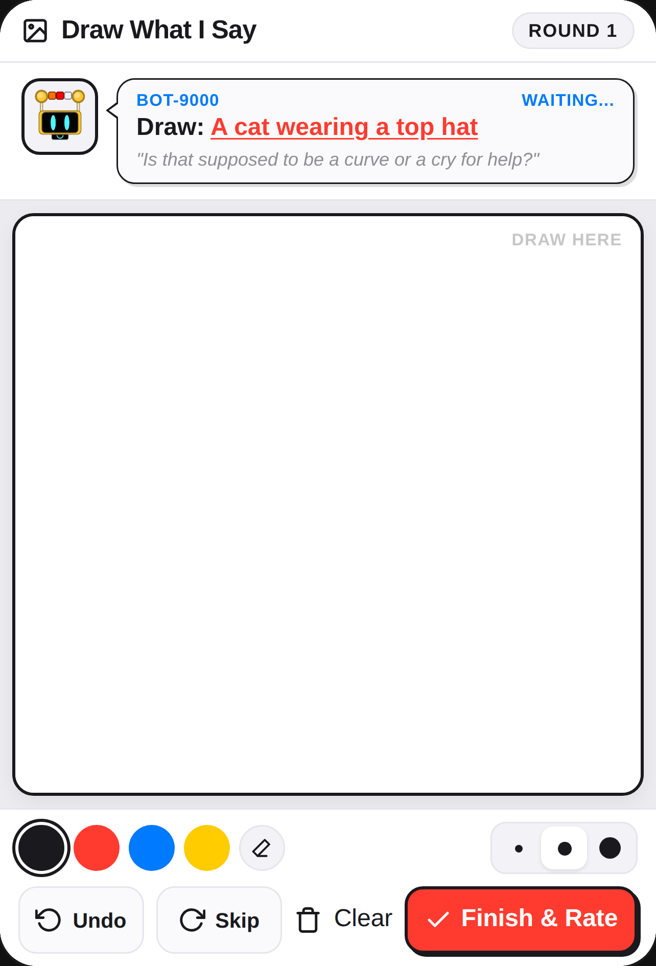 Sarcastic Bot Drawing Critic cover