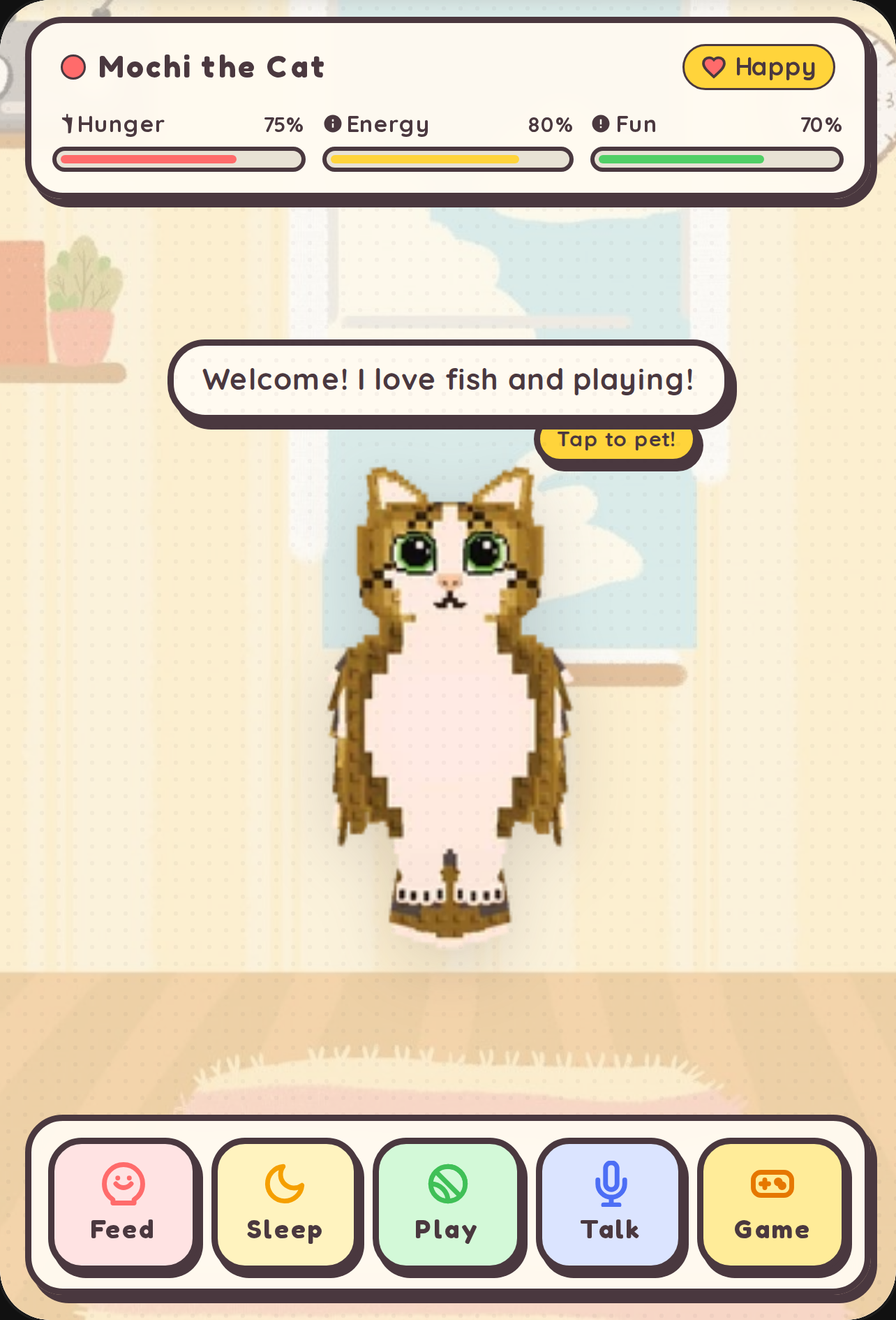 Talking mochi the cat cover