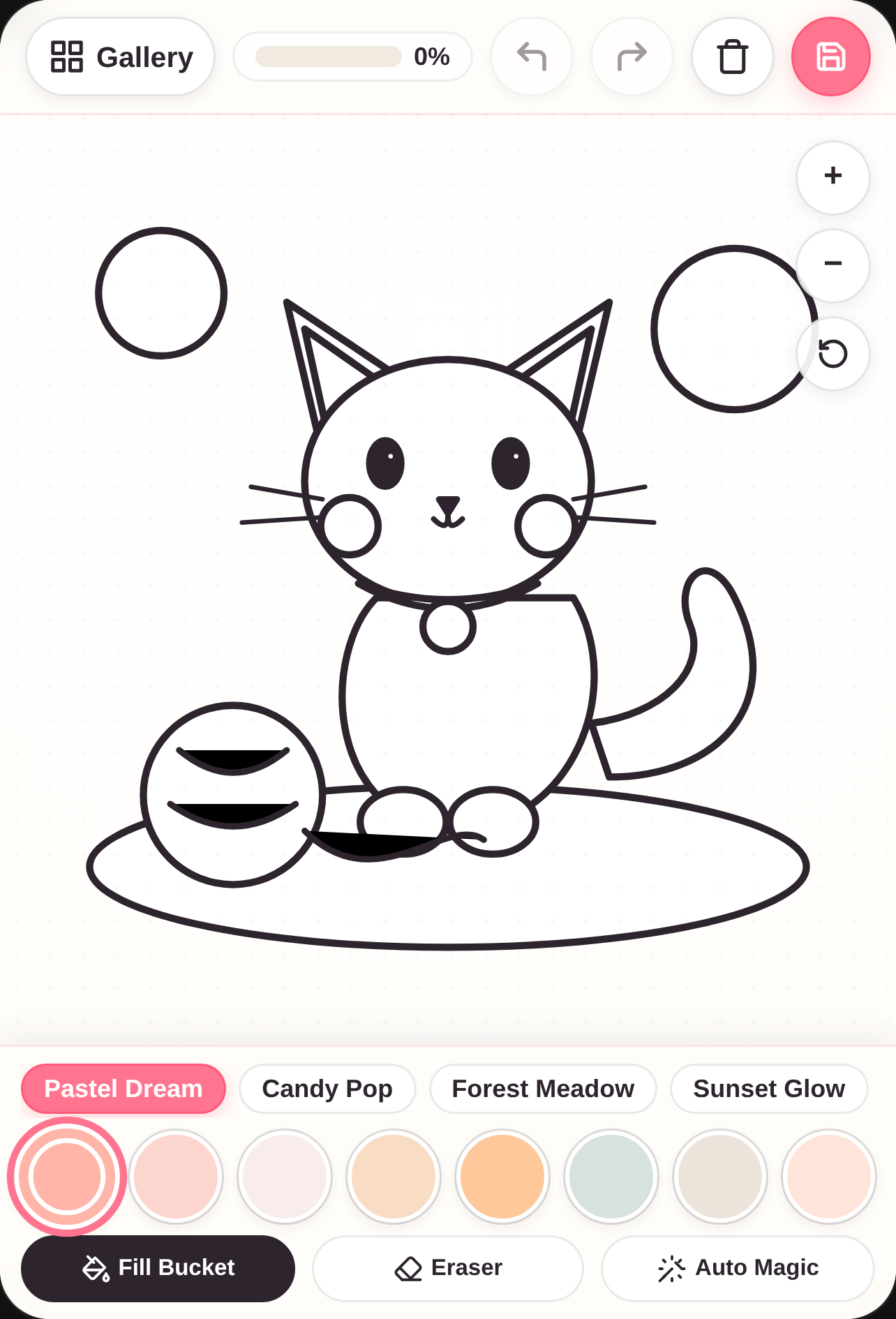 Cute Animal Coloring Book cover