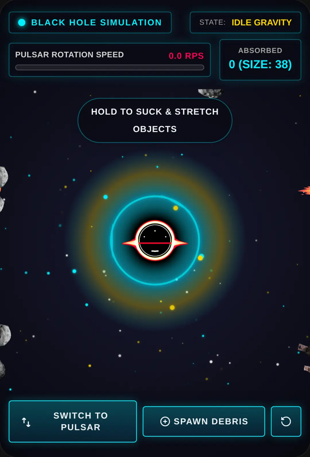 Blackhole and pulsar thingy cover