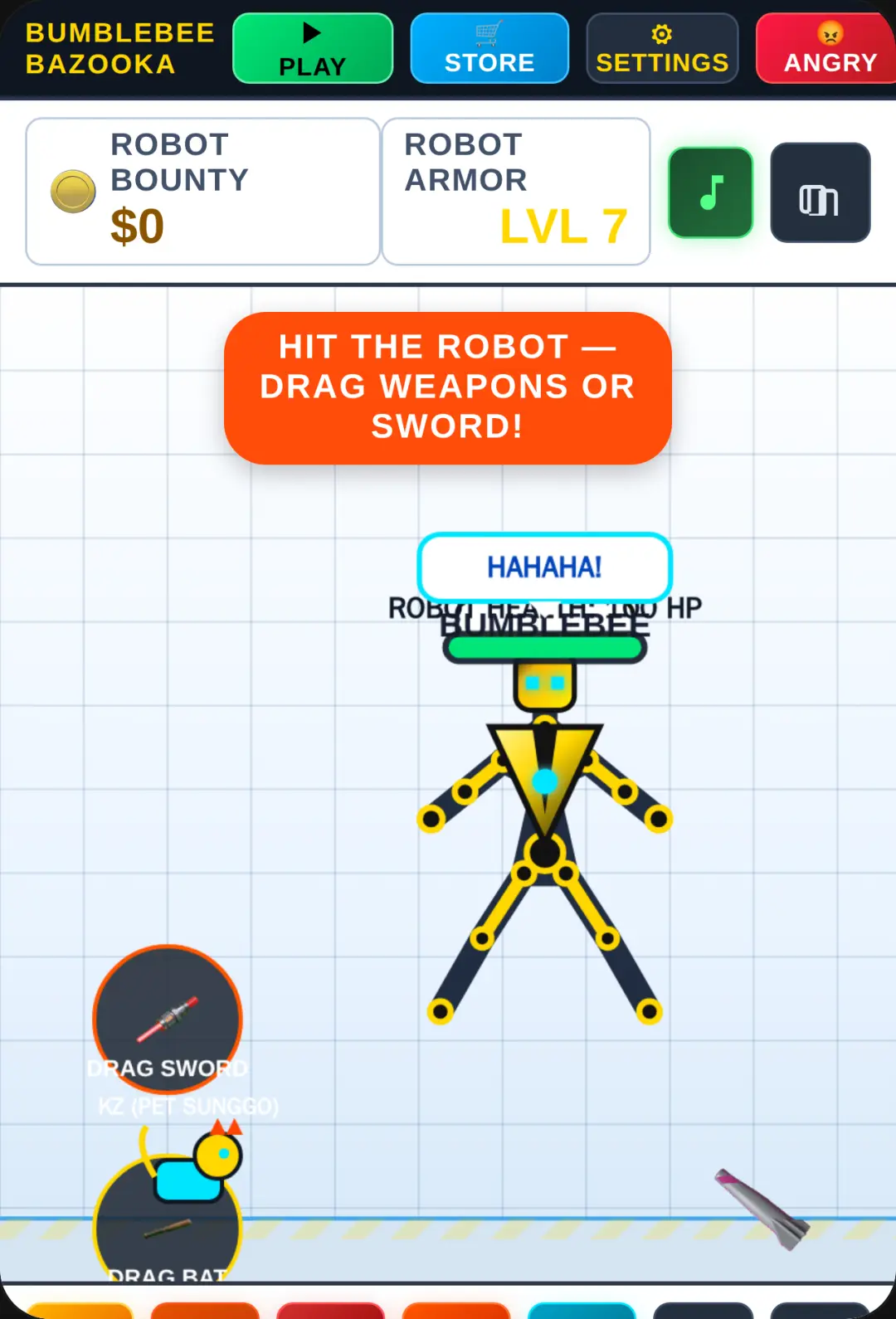 Bumblebee Robot Bazooka Ragdoll cover