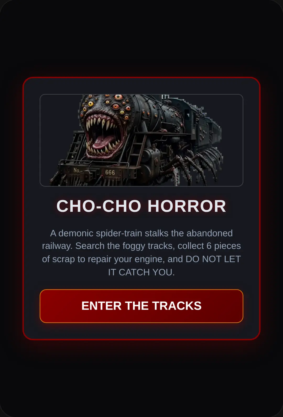 CHO-CHO HORROR: TRACKS OF TERROR cover