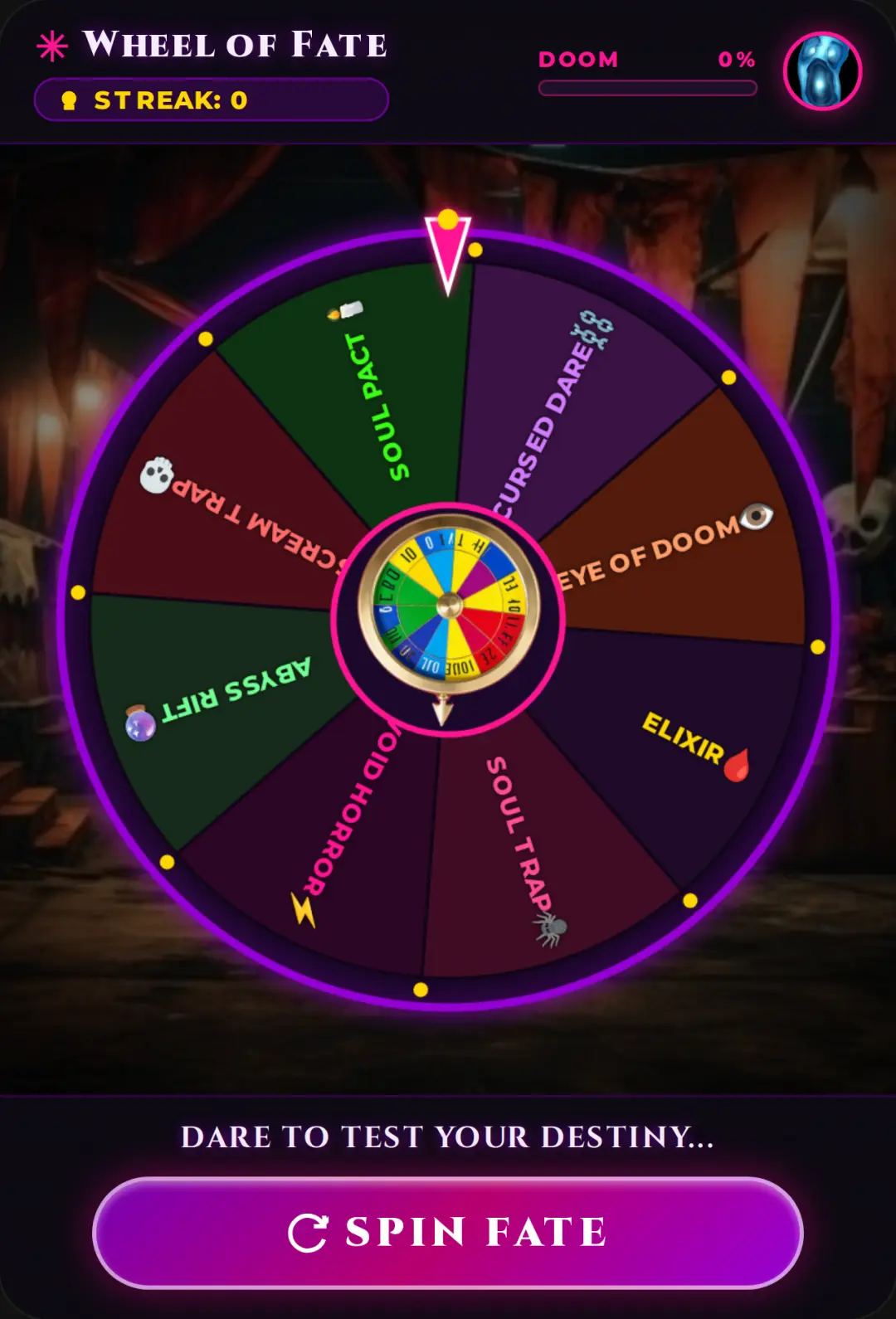 Wheel of Fate: Macabre Carnival cover