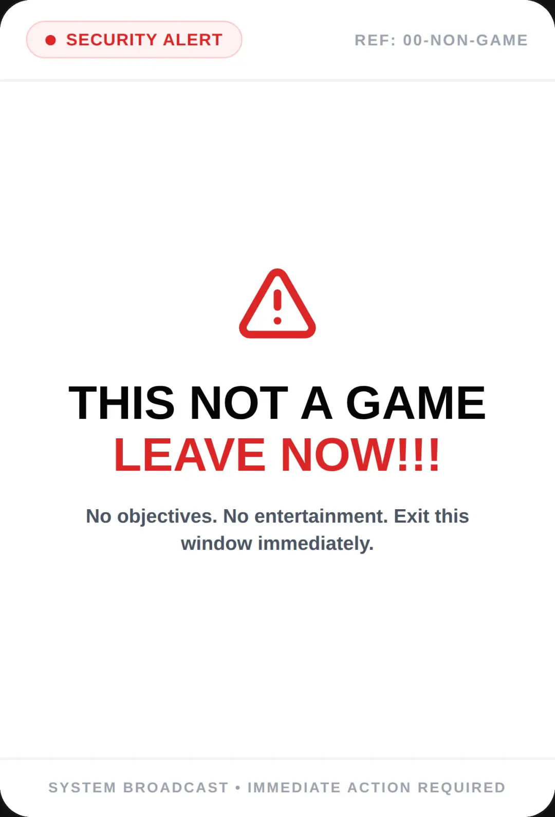 THIS NOT A GAME cover
