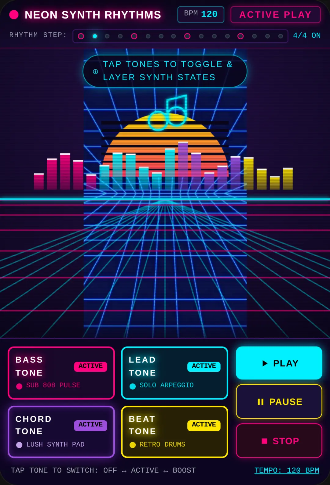 Neon Synth Rhythms cover
