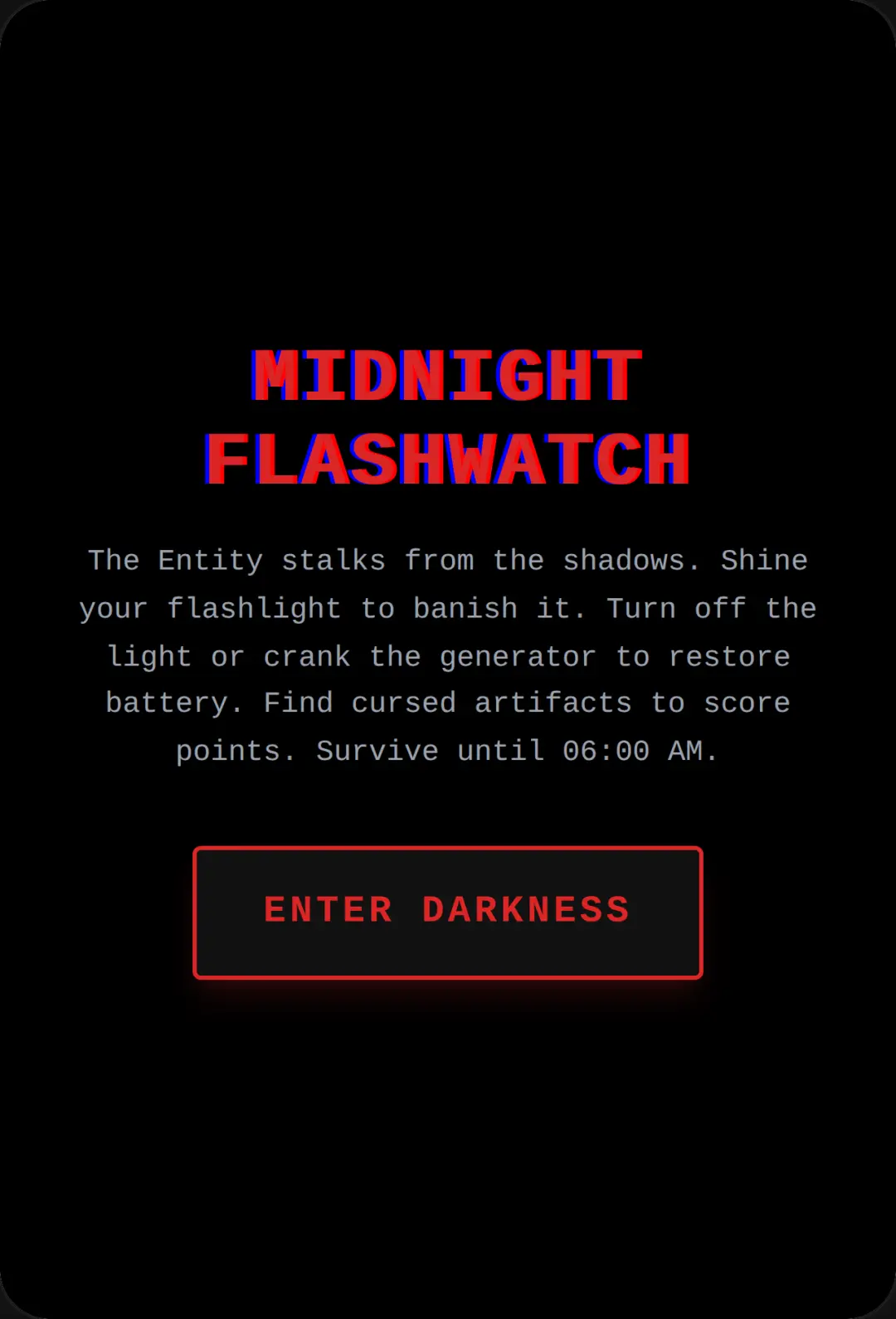 Midnight Flashwatch - Horror Survival cover