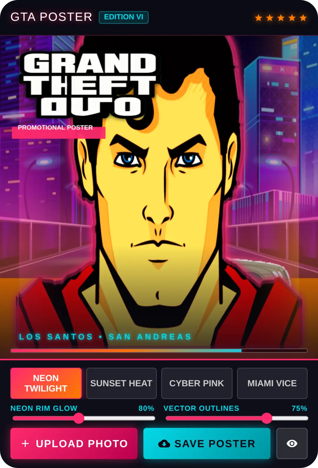 Grand Theft Auto - Poster Generator cover