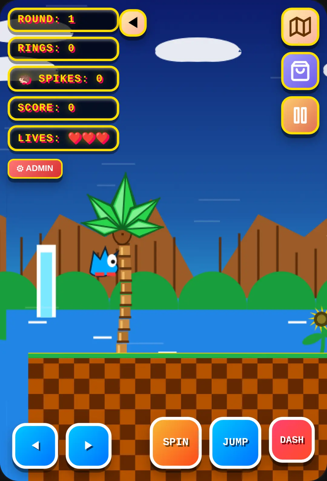 Blue Hedgehog Speed Run cover