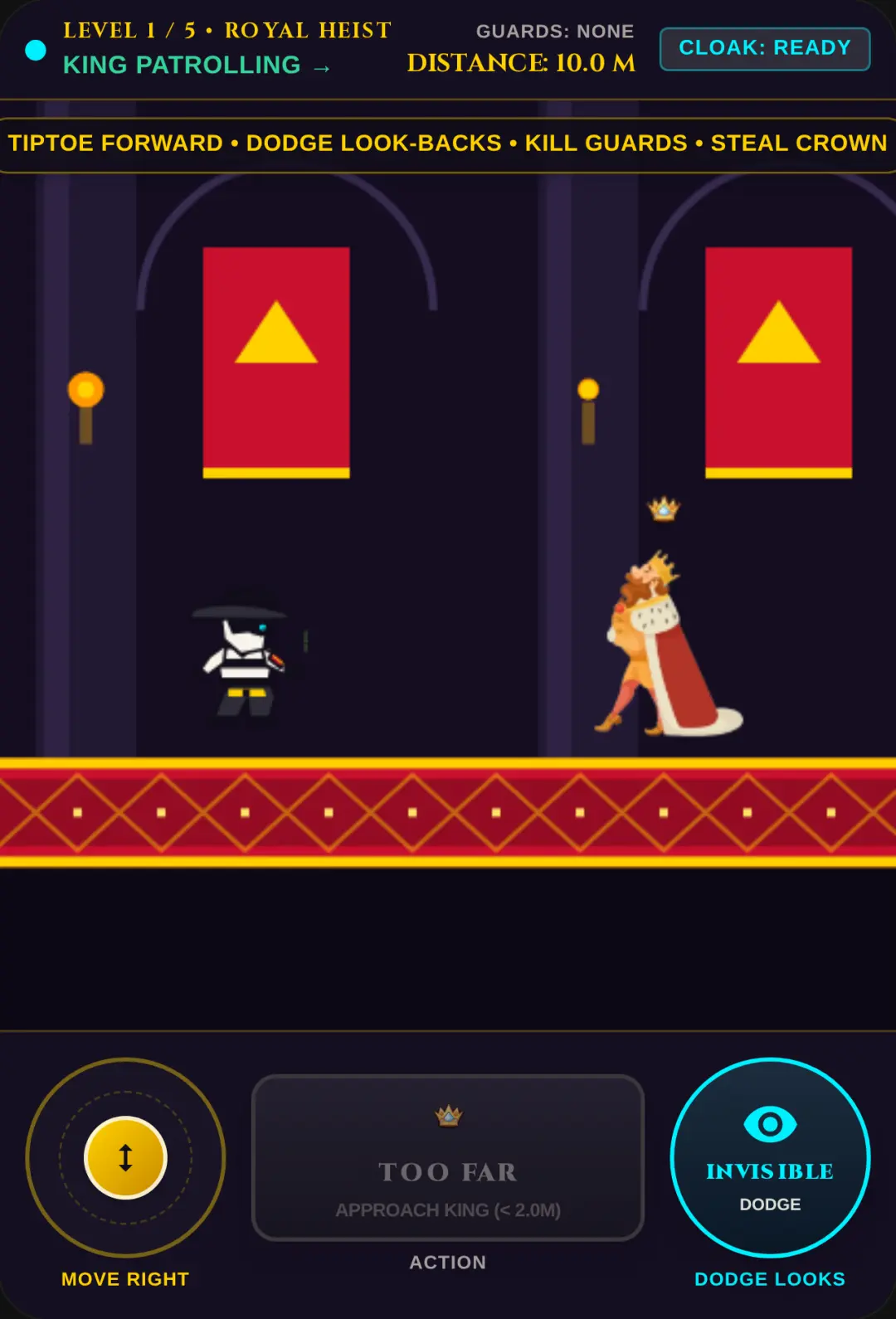 Crown Heist: Royal Stealth 5 Levels cover