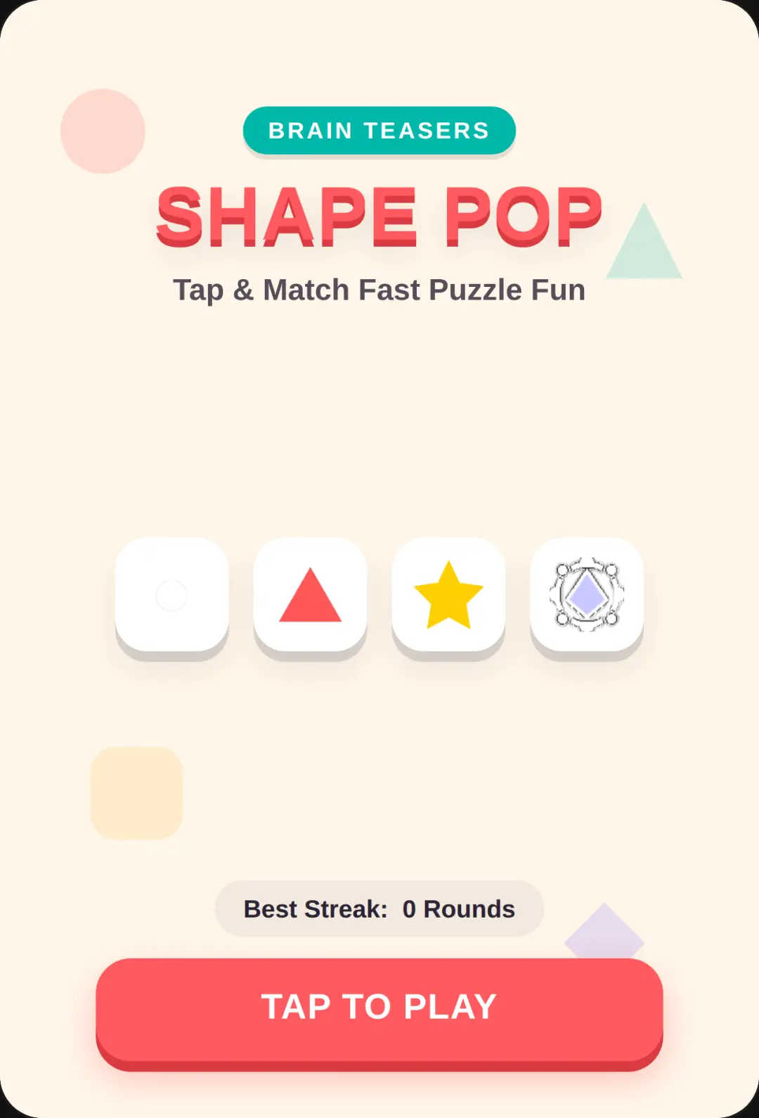 Shape Pop - Brain Teaser & Matching cover