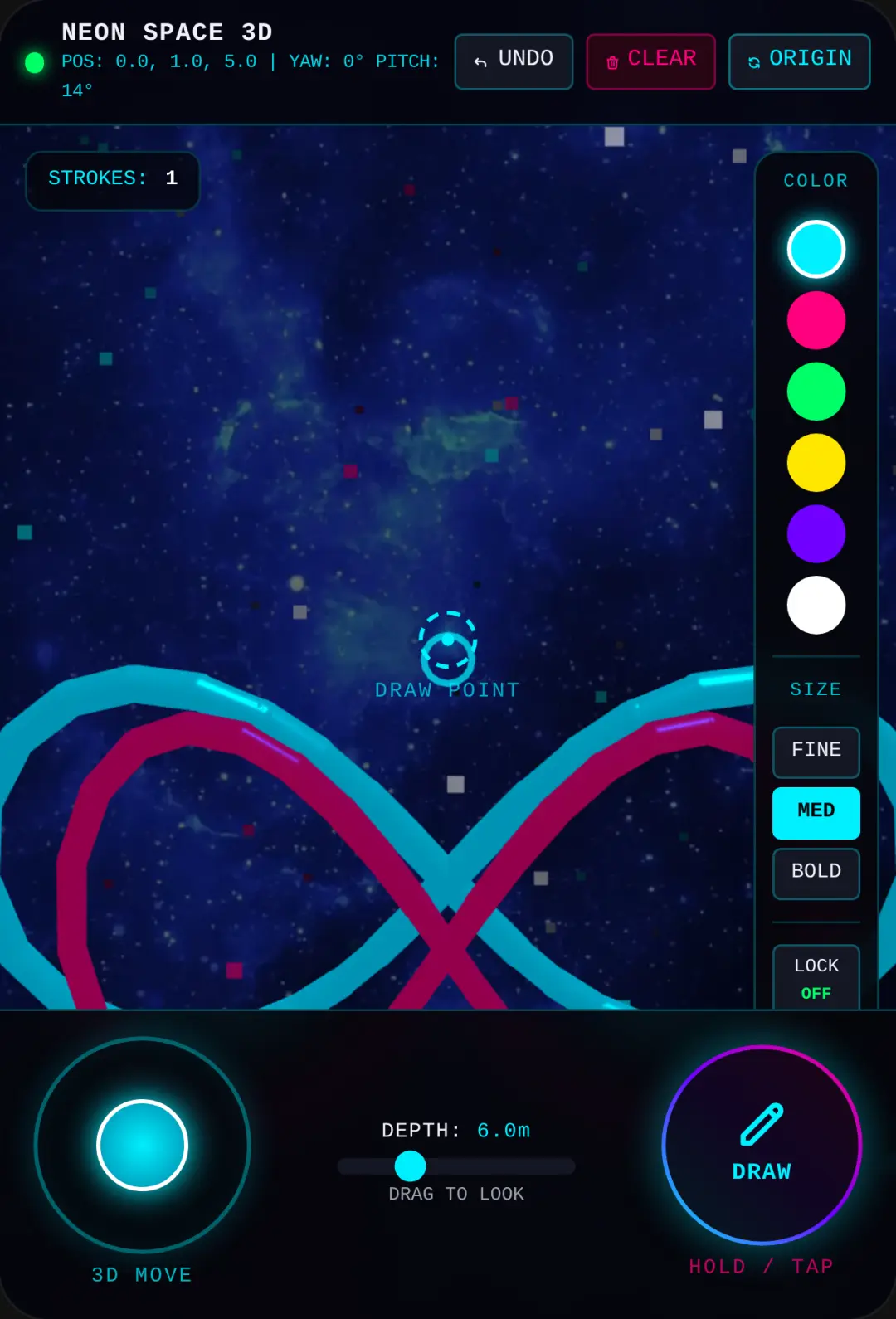 Deep Space 3D Drawing Sandbox cover
