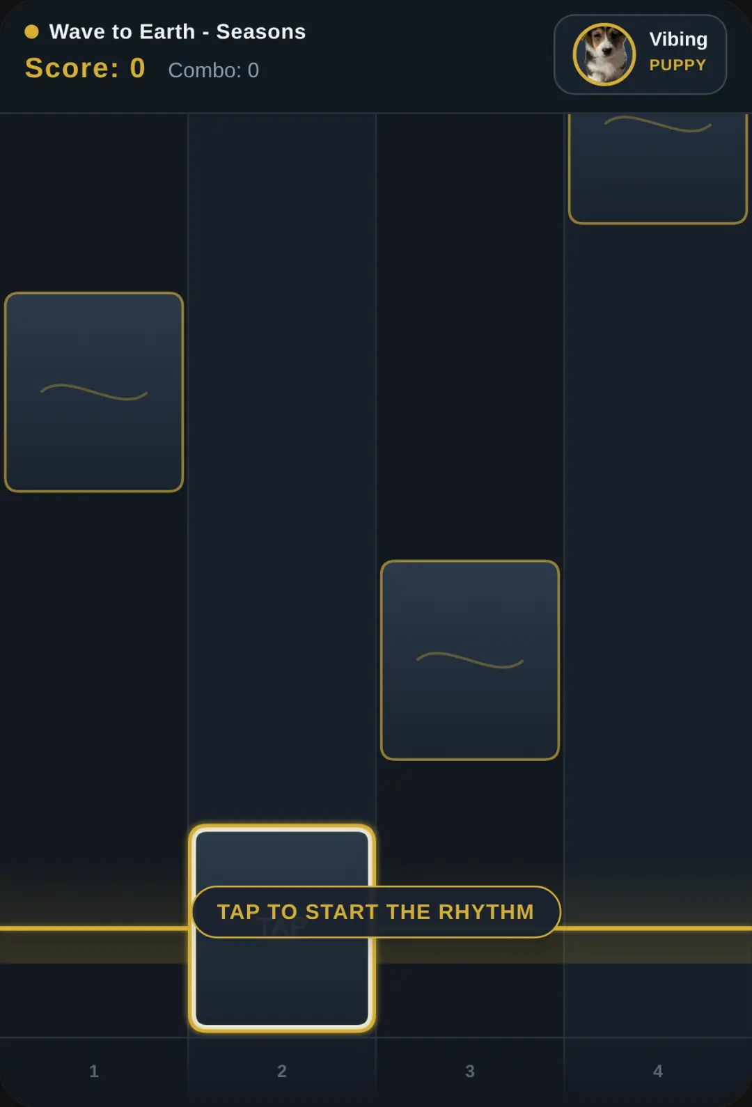 Wave to Earth - Puppy Piano Tiles cover