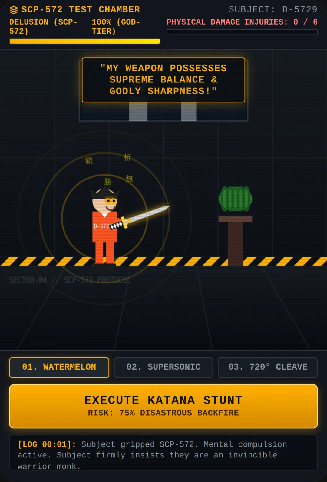SCP-572: Katana of Apparent Invincibility cover