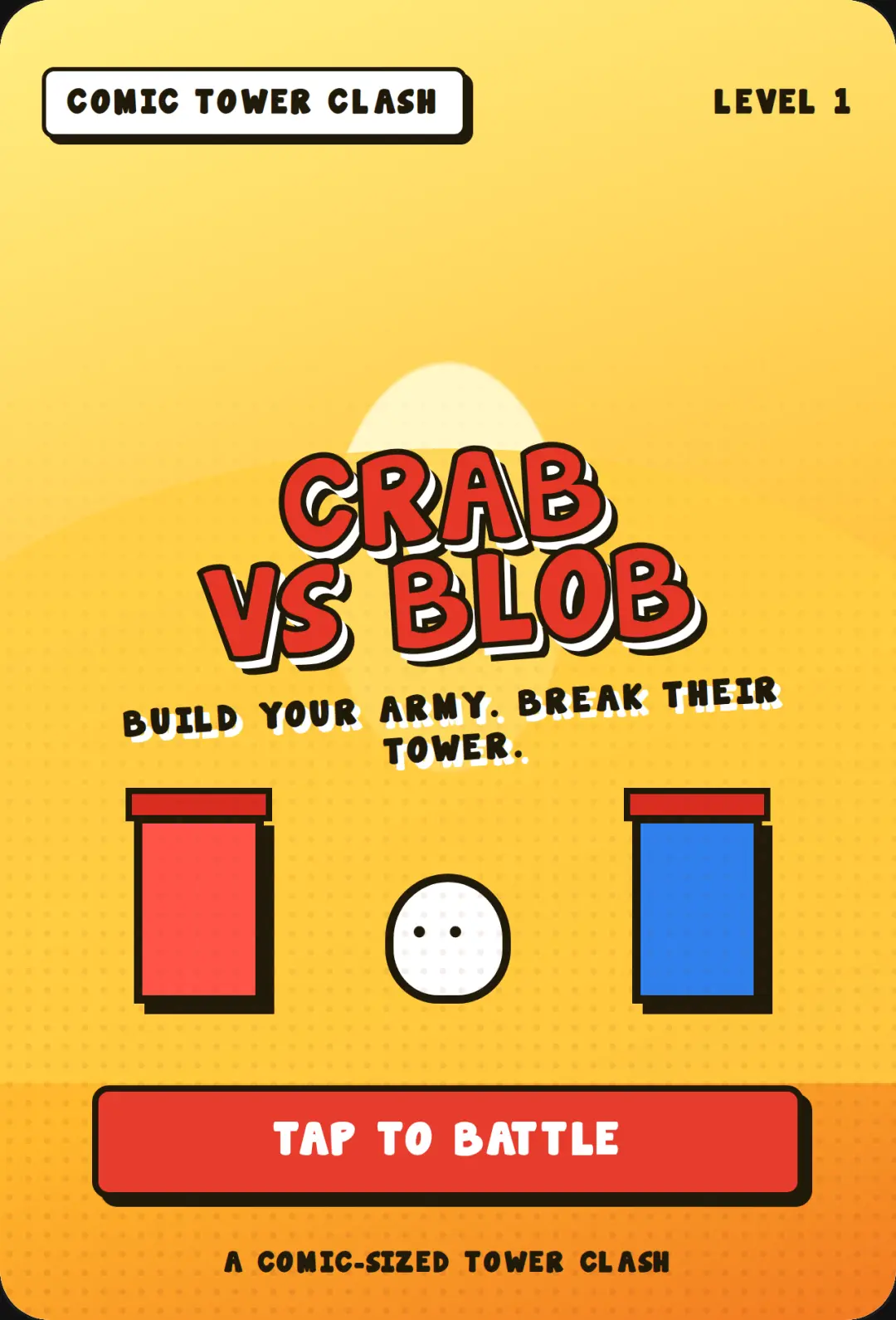 Crab vs Blob: Comic Tower Clash