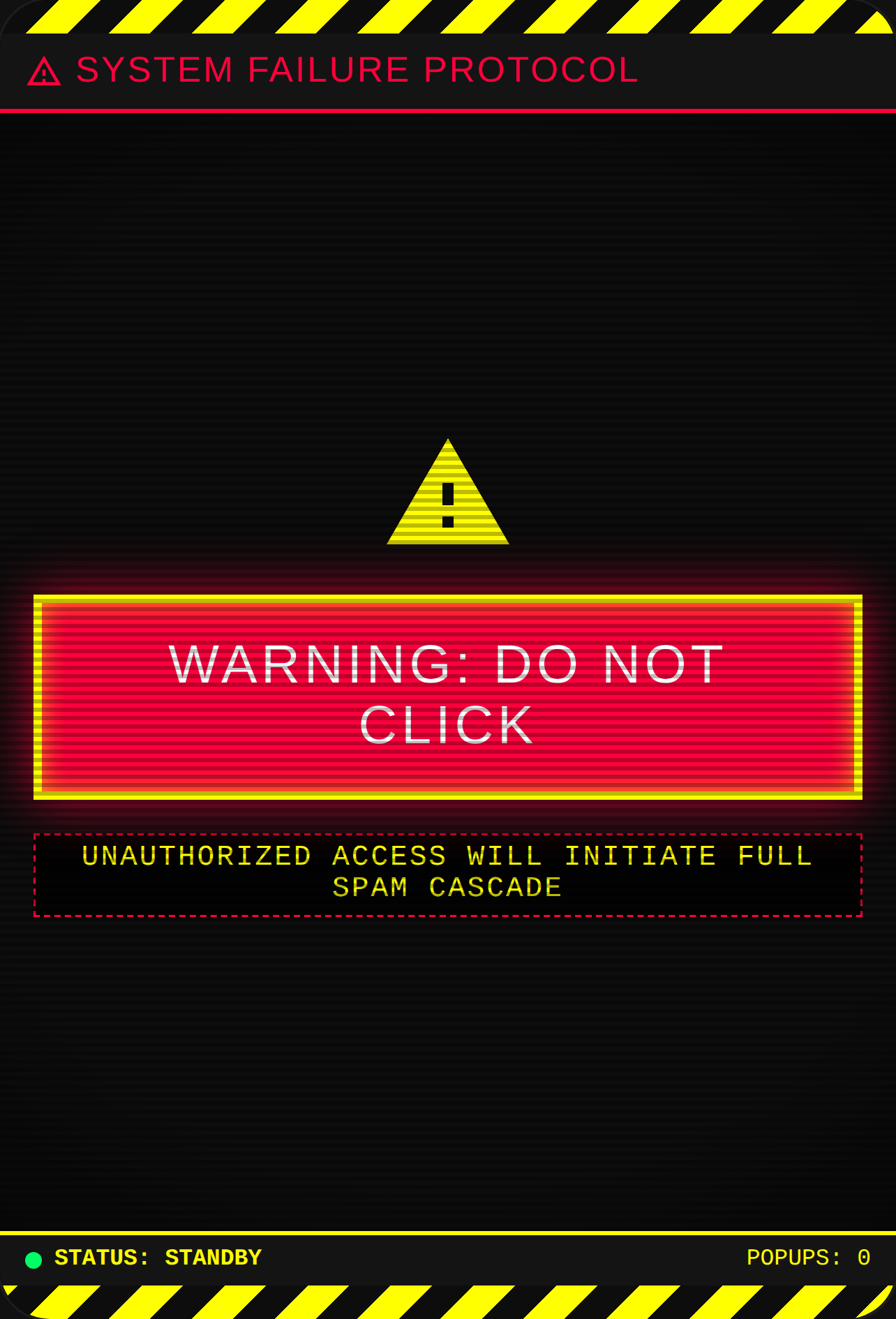 WARNING: DO NOT CLICK cover