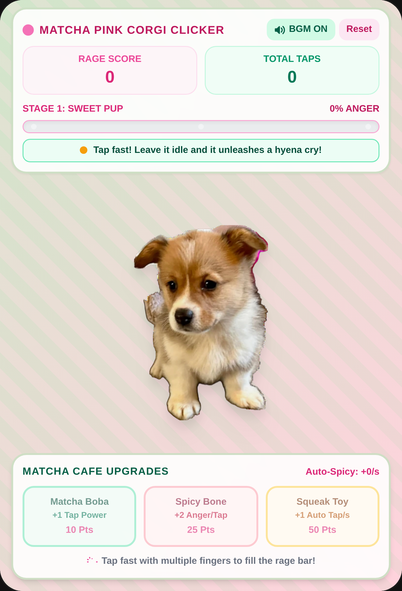 Kawaii Sharp-Teeth Corgi Clicker cover