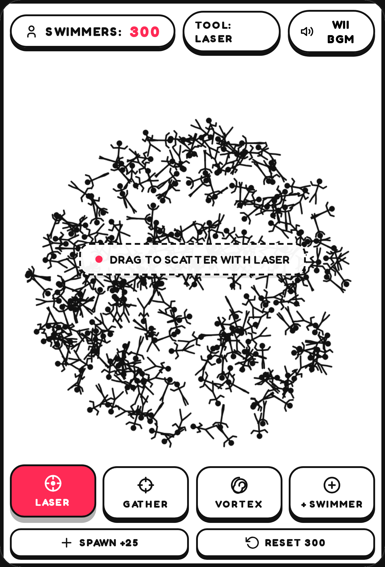 Swarm Sandbox · 300 Stickmen cover