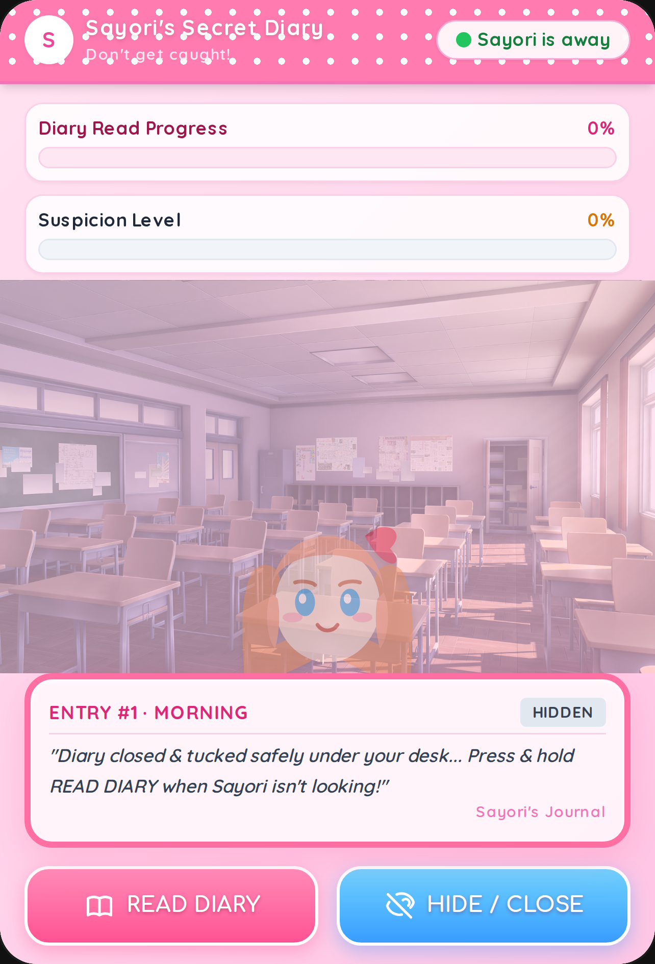 Sayori's Secret Diary - DDLC Fan Experience cover