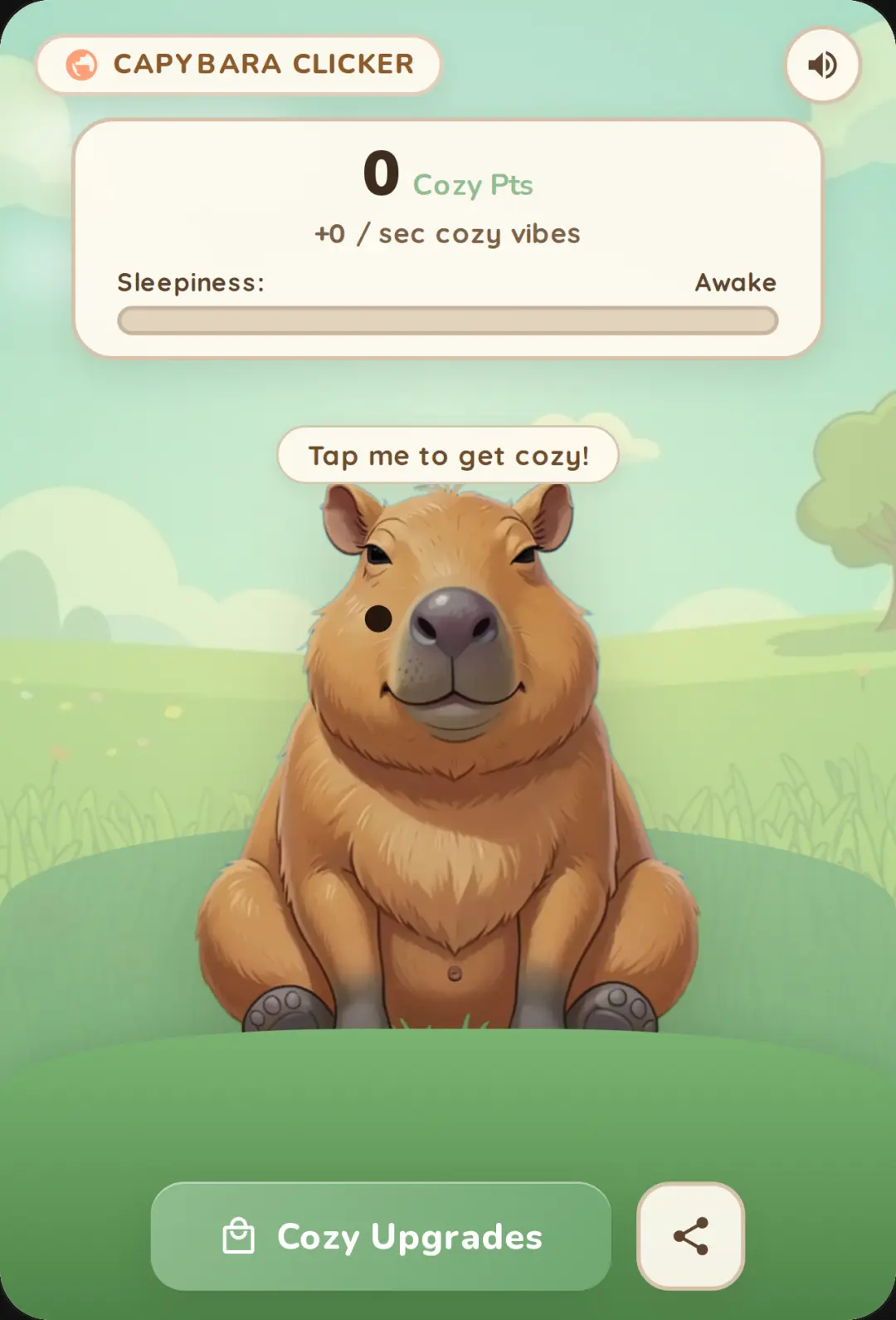Capybara Clicker - Cozy Nap cover