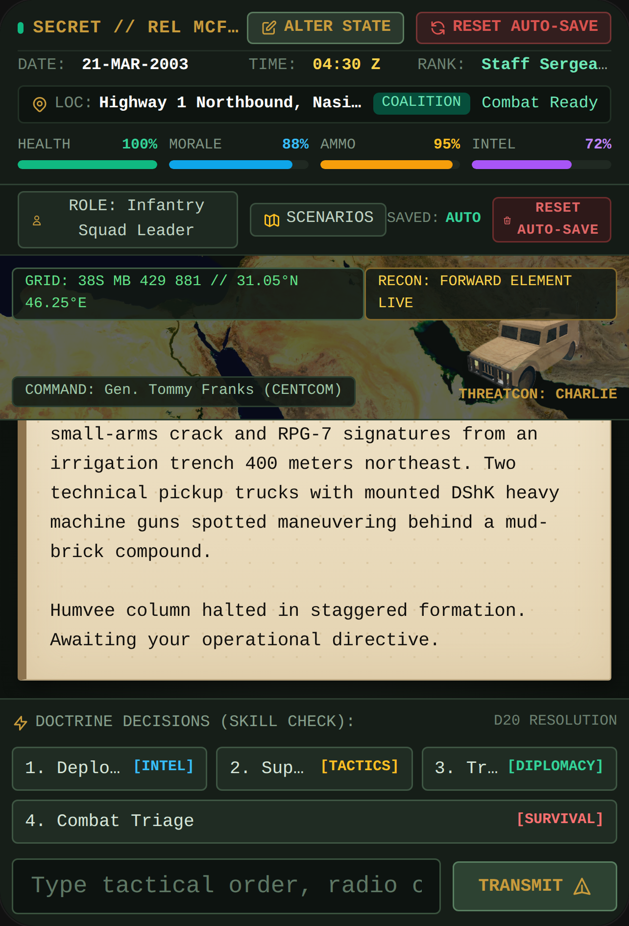 CENTCOM BFT // Iraq War Tactical Roleplay Simulator cover