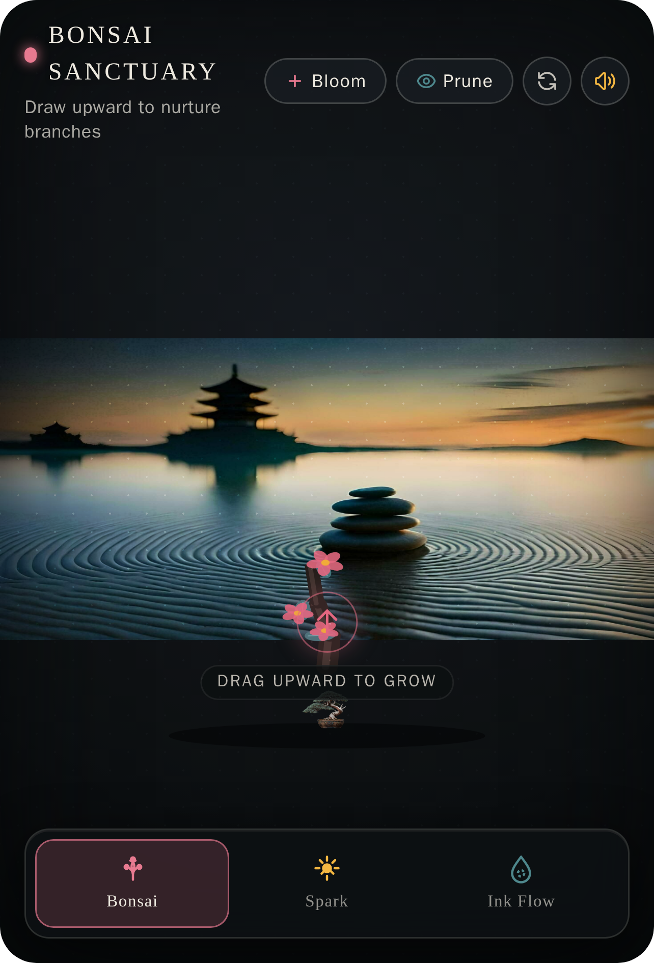 Zen Sanctuary: Bonsai, Spark & Ink cover