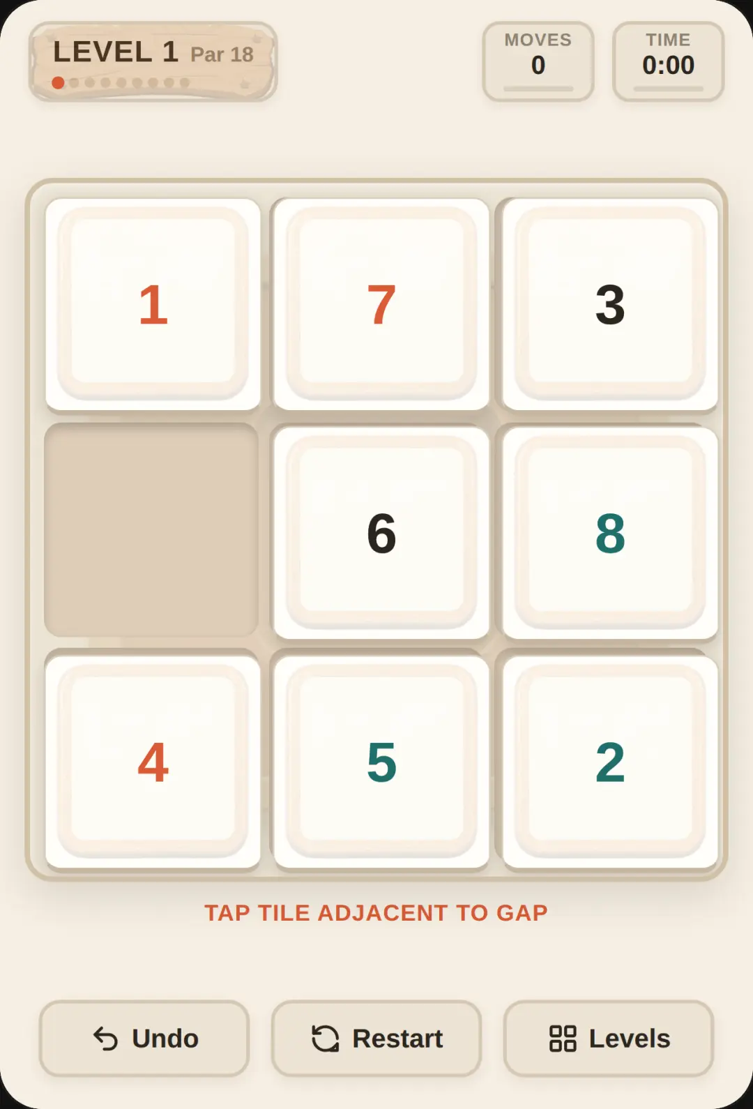 Number Slide cover