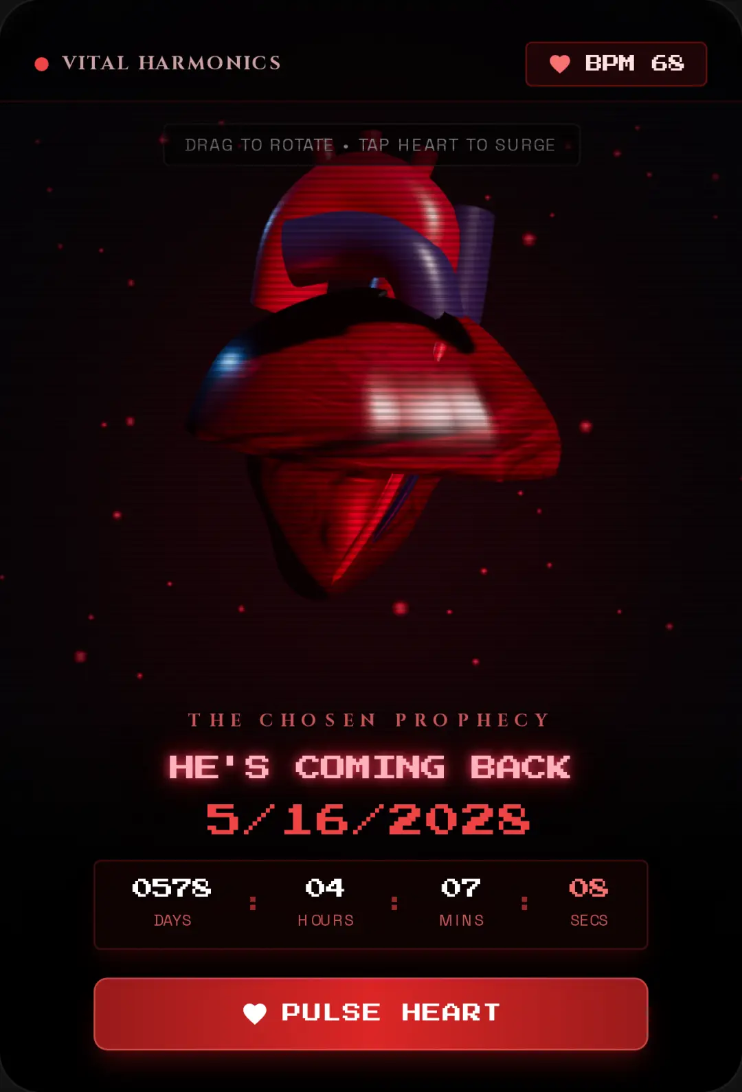 He's Coming Back 5/16/2028 cover
